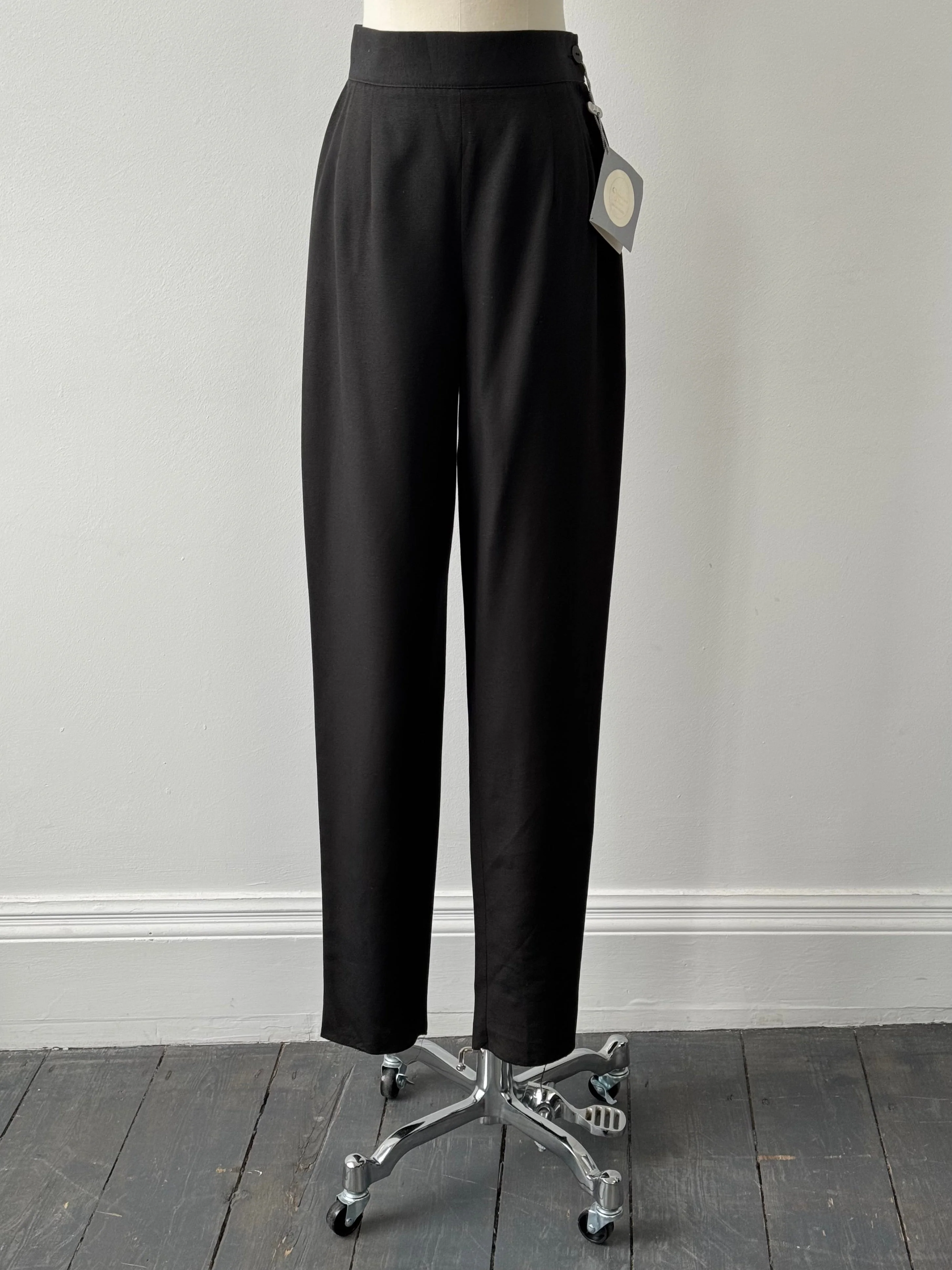 Christian Dior Coordonnes 1990s Silk Tapered Leg Trousers - W24