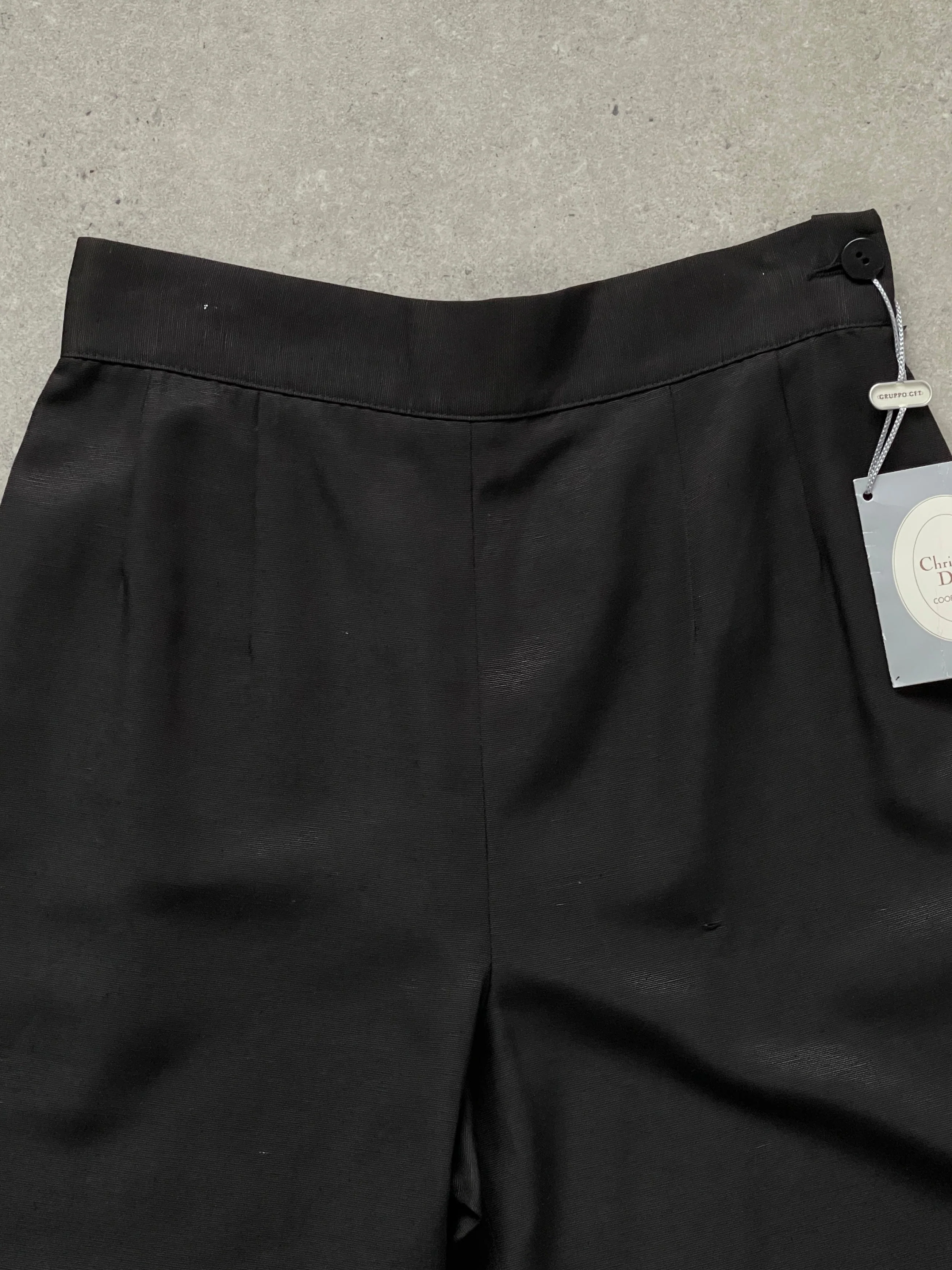 Christian Dior Coordonnes 1990s Silk Tapered Leg Trousers - W24 - Image 32