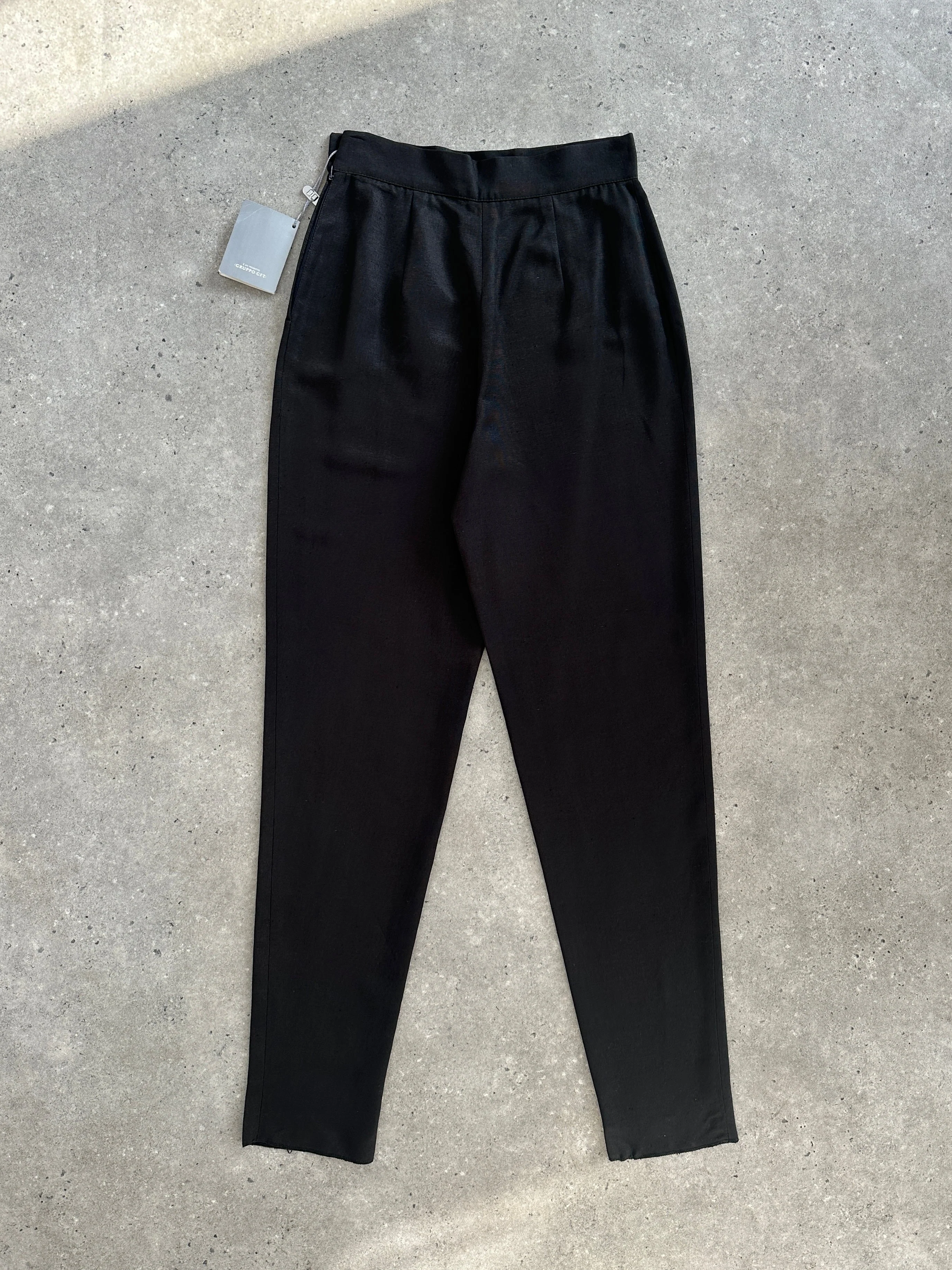 Christian Dior Coordonnes 1990s Silk Tapered Leg Trousers - W24 - Image 37