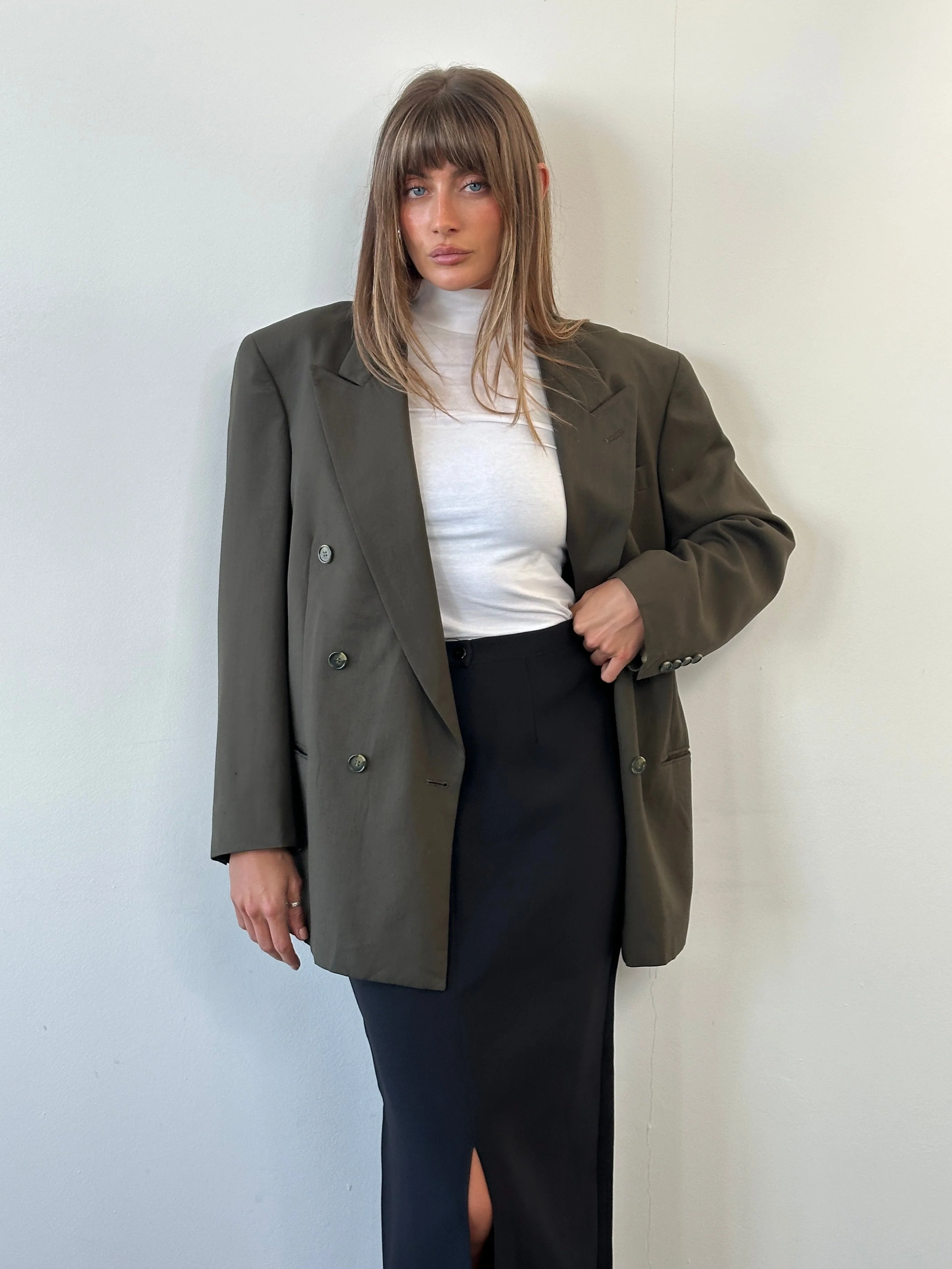Christian Dior Monsieur 1980s Pure Wool Double Breasted Blazer - 41R/XL - Image 5
