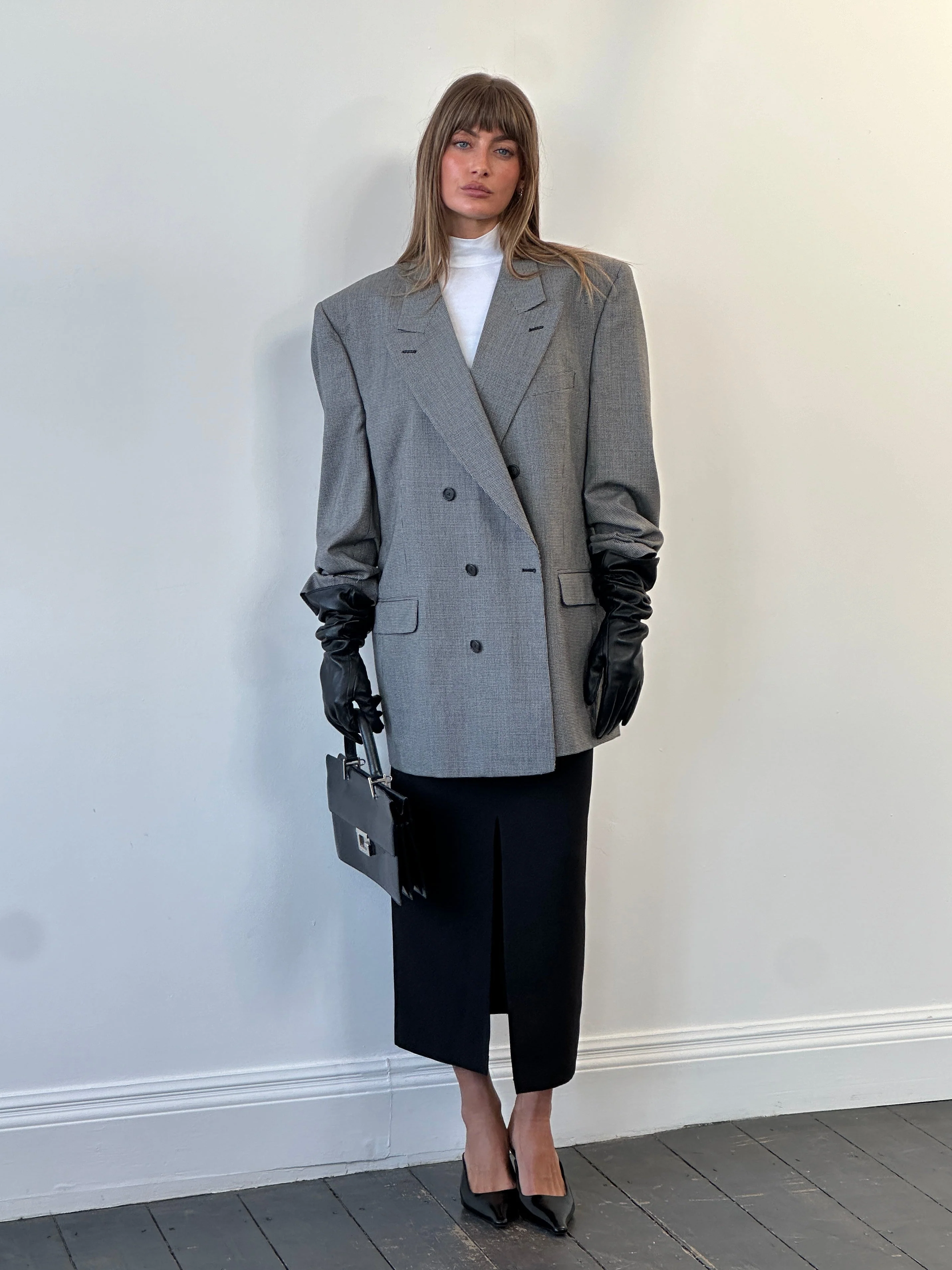 Christian Dior Monsieur 1980s Pure Wool Houndstooth Blazer - 48R/XXL - Image 5