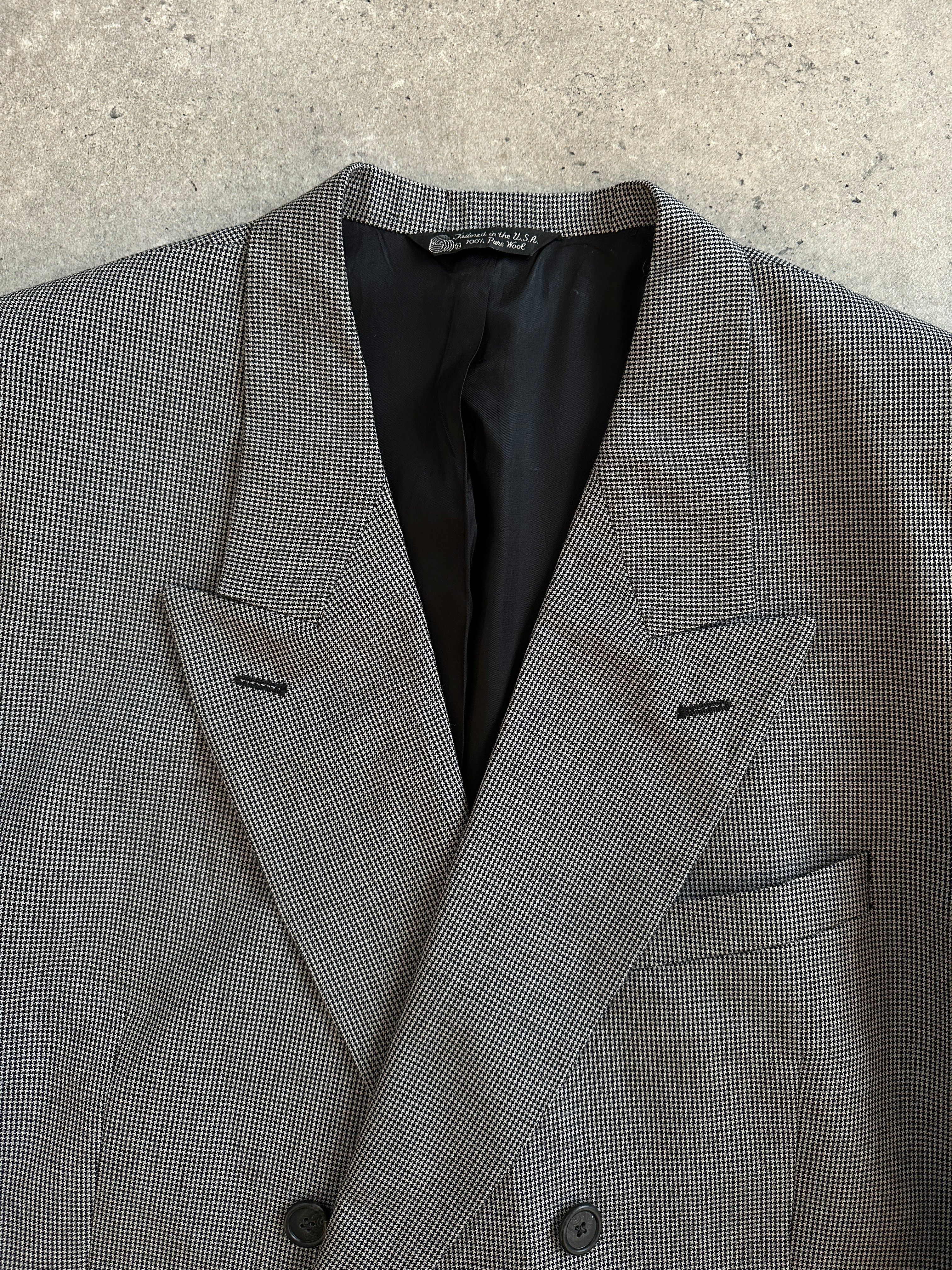 Christian Dior Monsieur 1980s Pure Wool Houndstooth Blazer - 48R/XXL - Image 7