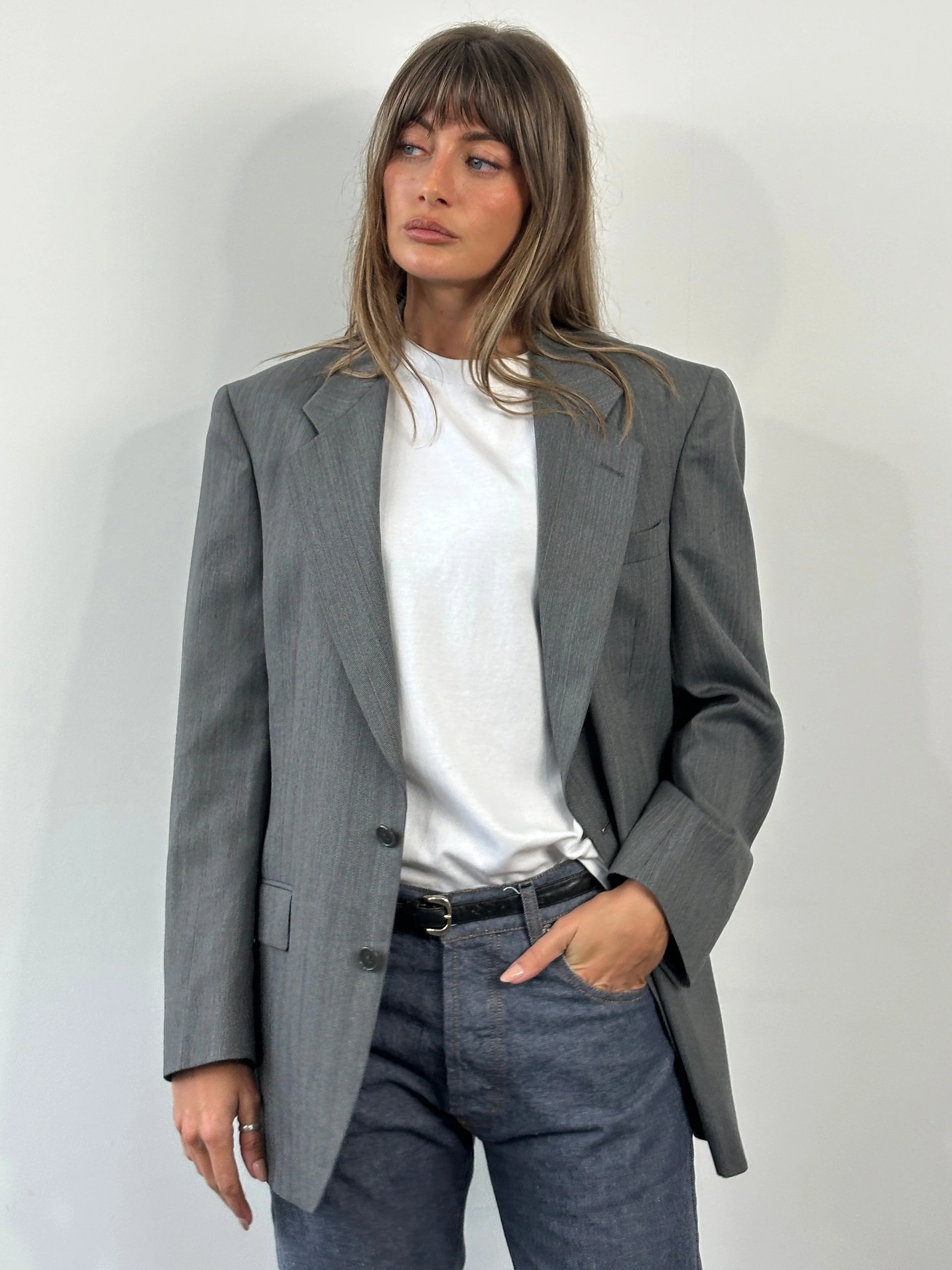Christian Dior Monsieur 1980s Pure Wool Stripe Blazer - 39R/M - Image 13