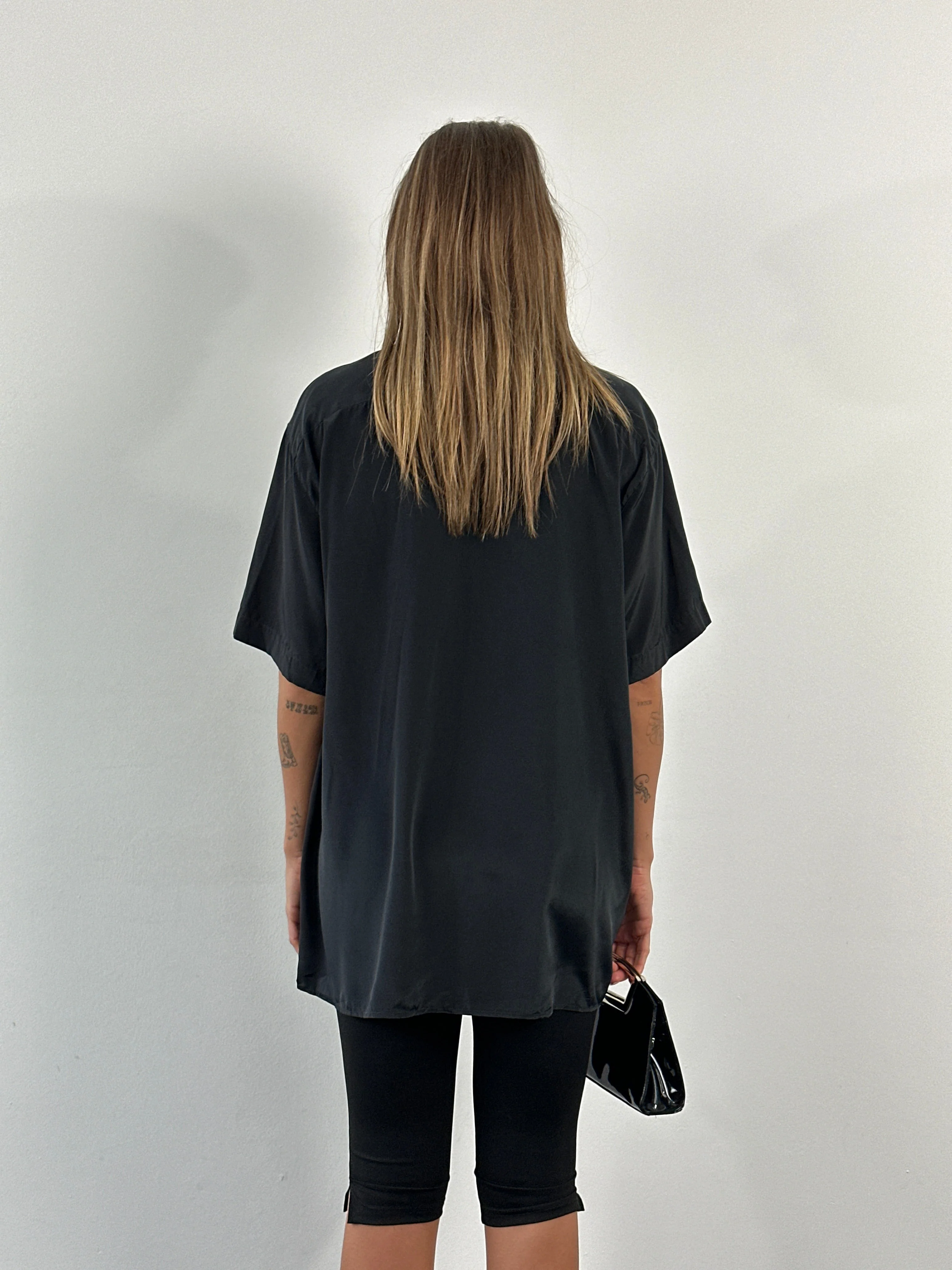 Christian Dior Paris 1990s Pure Silk Short Sleeve Logo Shirt - XL - Image 15