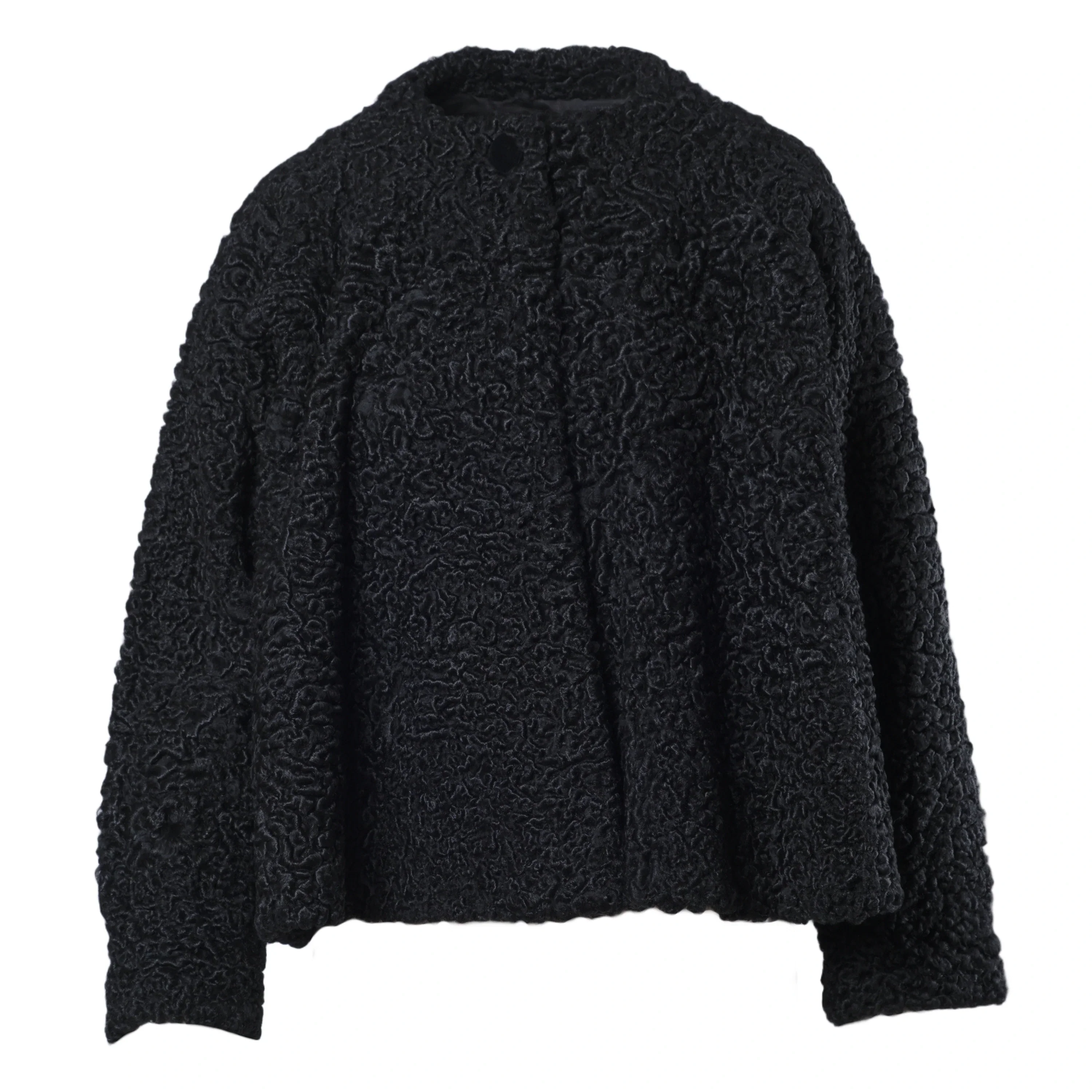 Collection Privée Curly Lamb Fur Short Jacket - '90s - Image 7