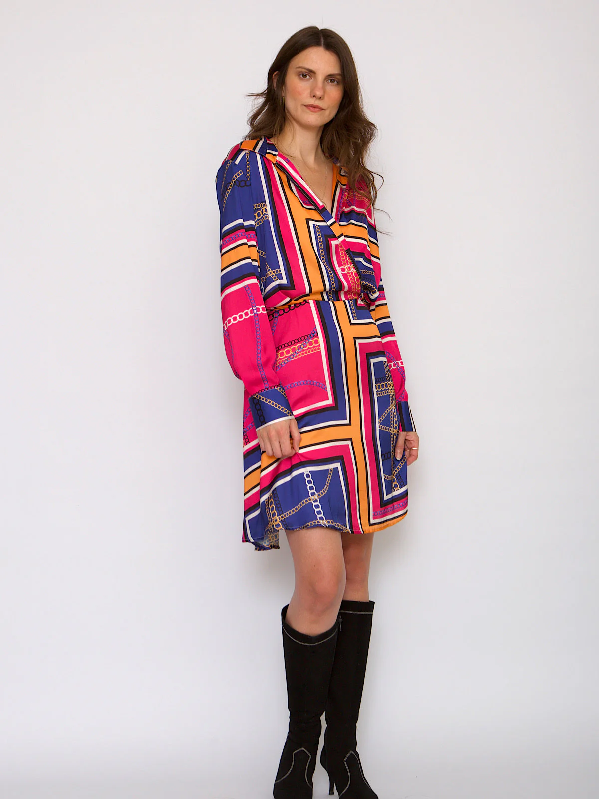 Colourful party scarf dress shirt collar - Image 2
