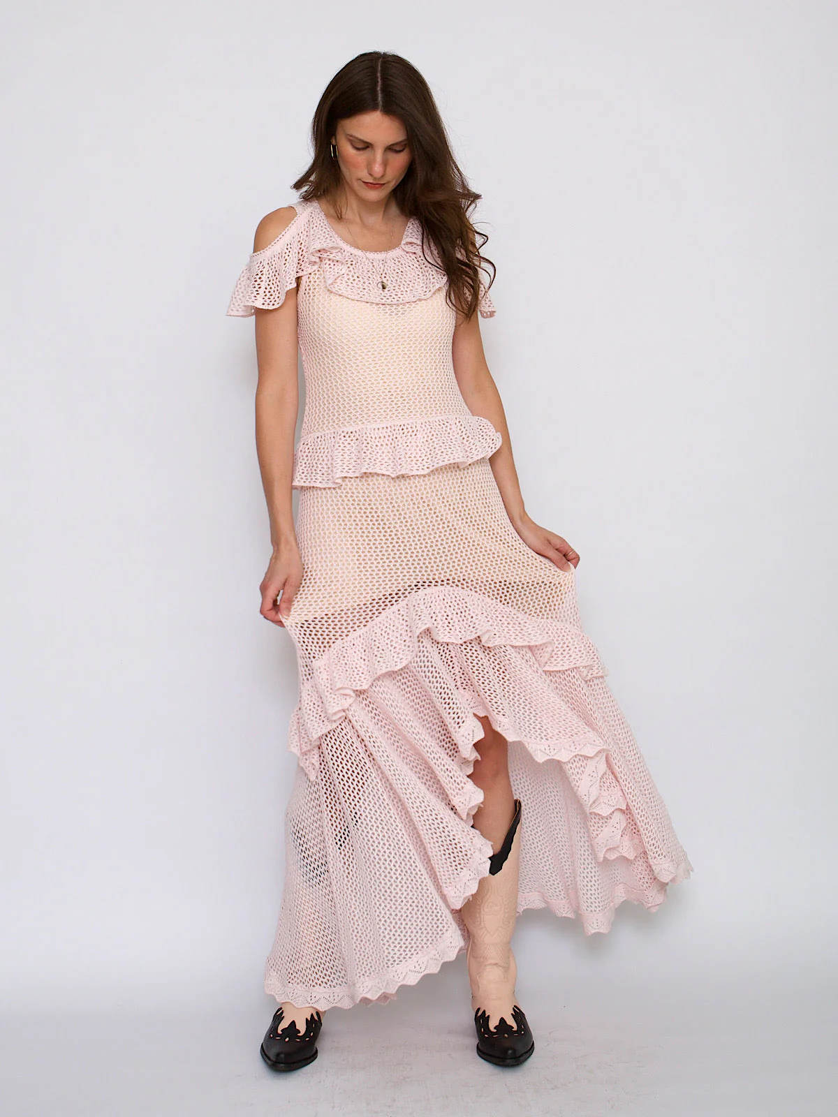 Crochet summer dress pastel pink by Cecilia Prado - Image 20