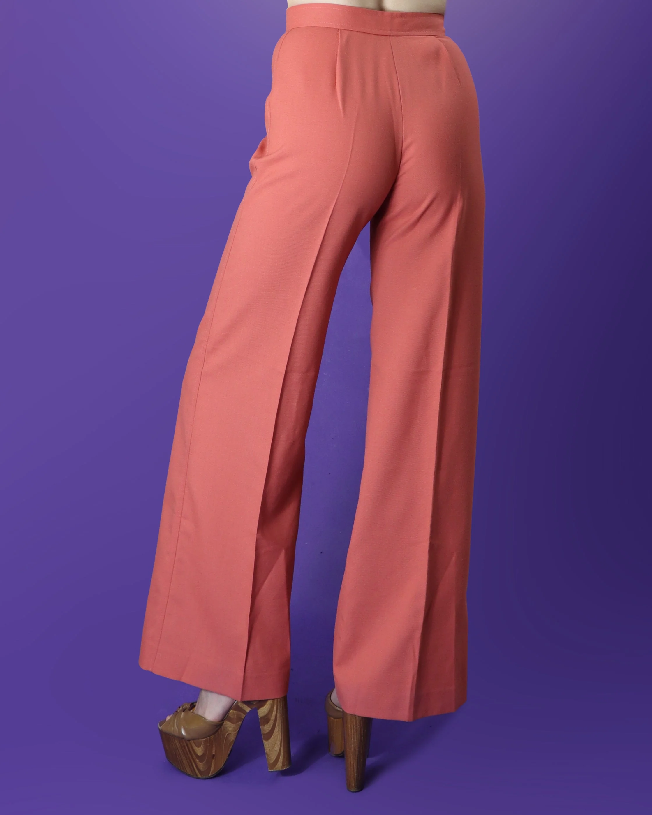 DEADSTOCK Vintage 1970s Jaeger Blush Pink Pant Suit Set Jumper and Flares - Image 59