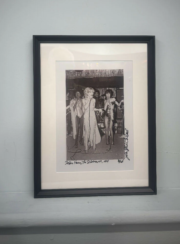 Debbie Harry, The Stilettos, 1974, rare signed limited edition print by Leee Black Childers
