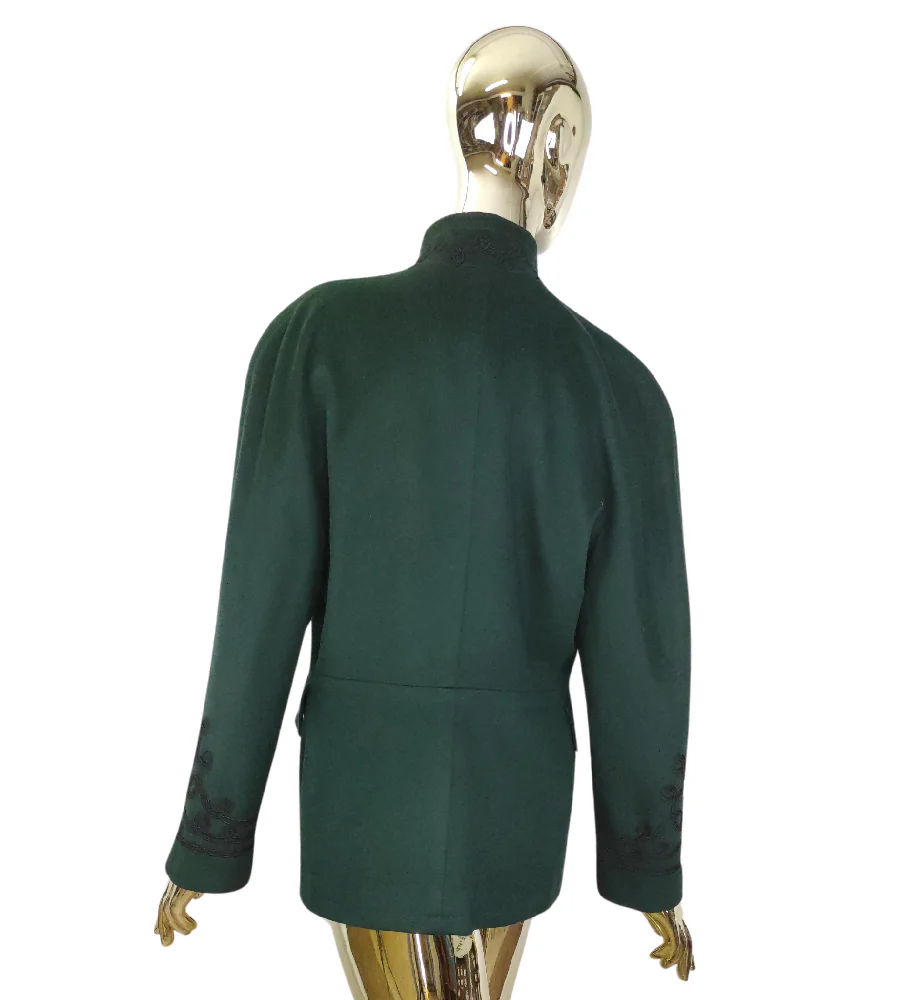 ESCADA DARK GREEN EMBROIDERED BLAZER - Image 2