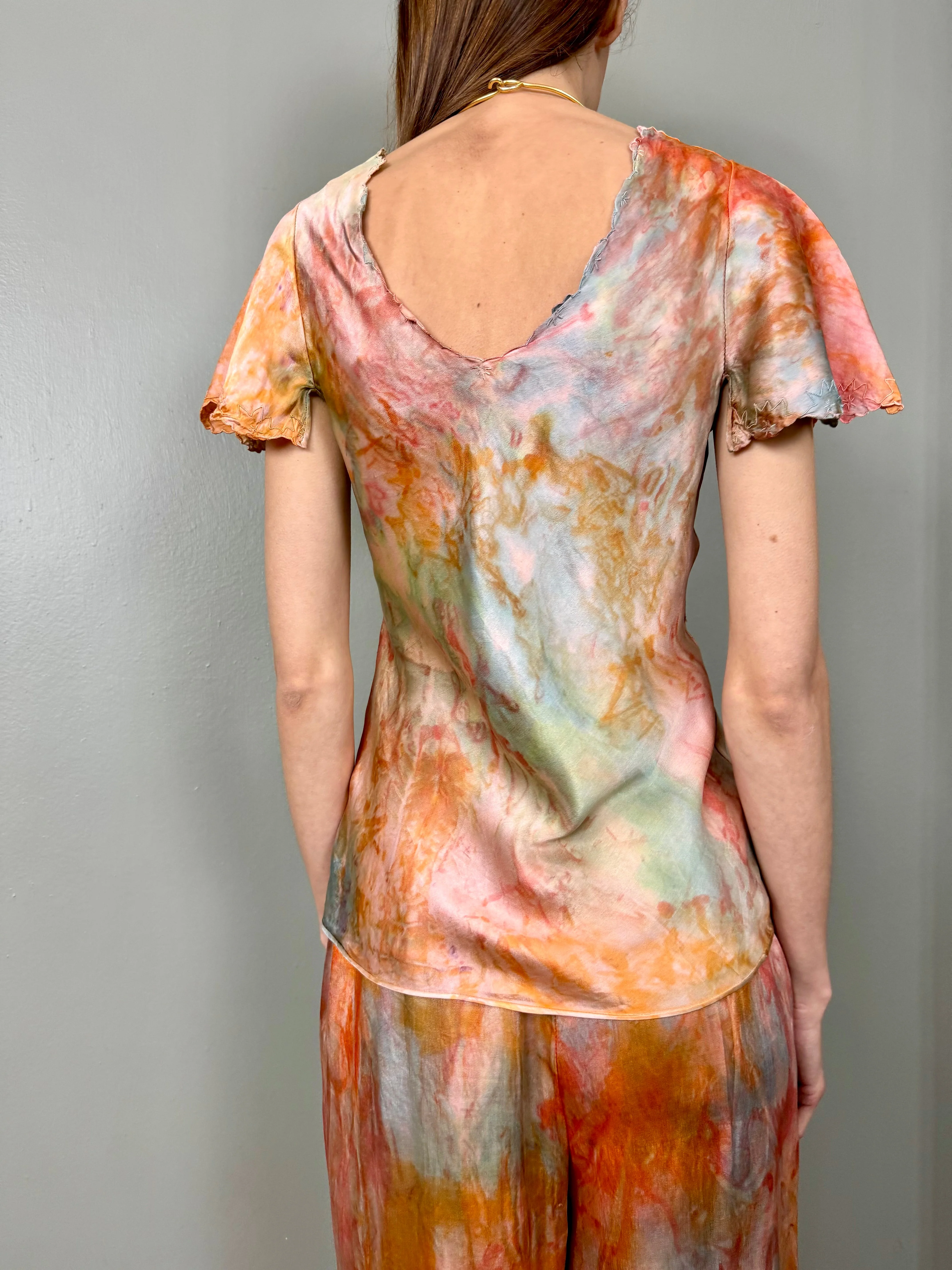 Evie, 20s silk tie dyed lounge set - Image 15