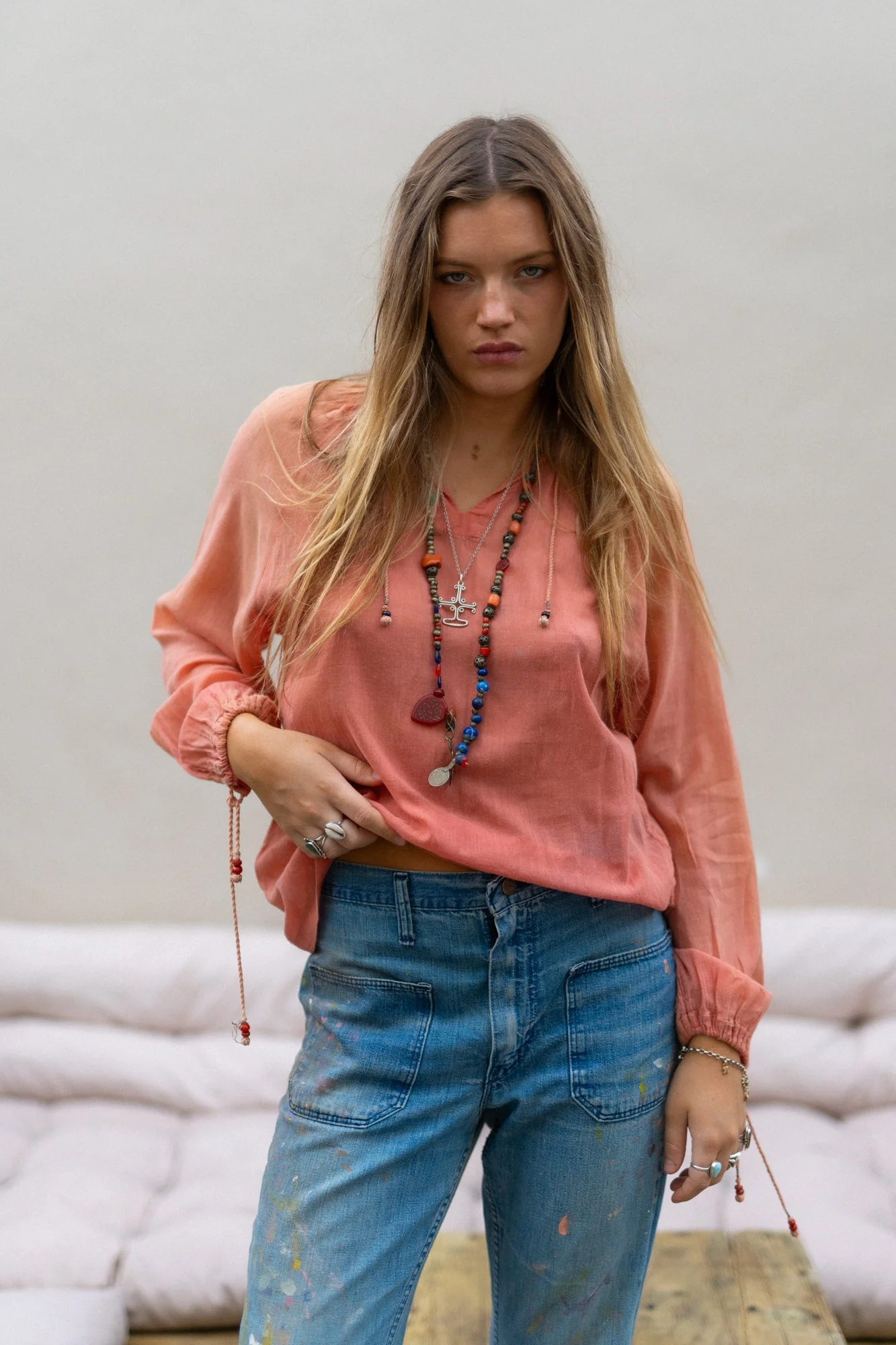 FADED COTTON BLOUSE - Image 6