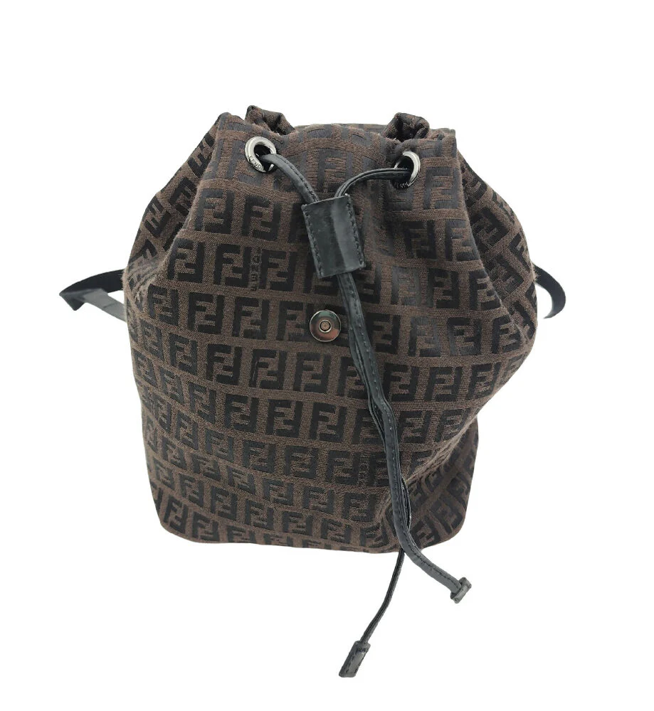 FENDI BROWN MONOGRAM MINI BACKPACK - Image 6