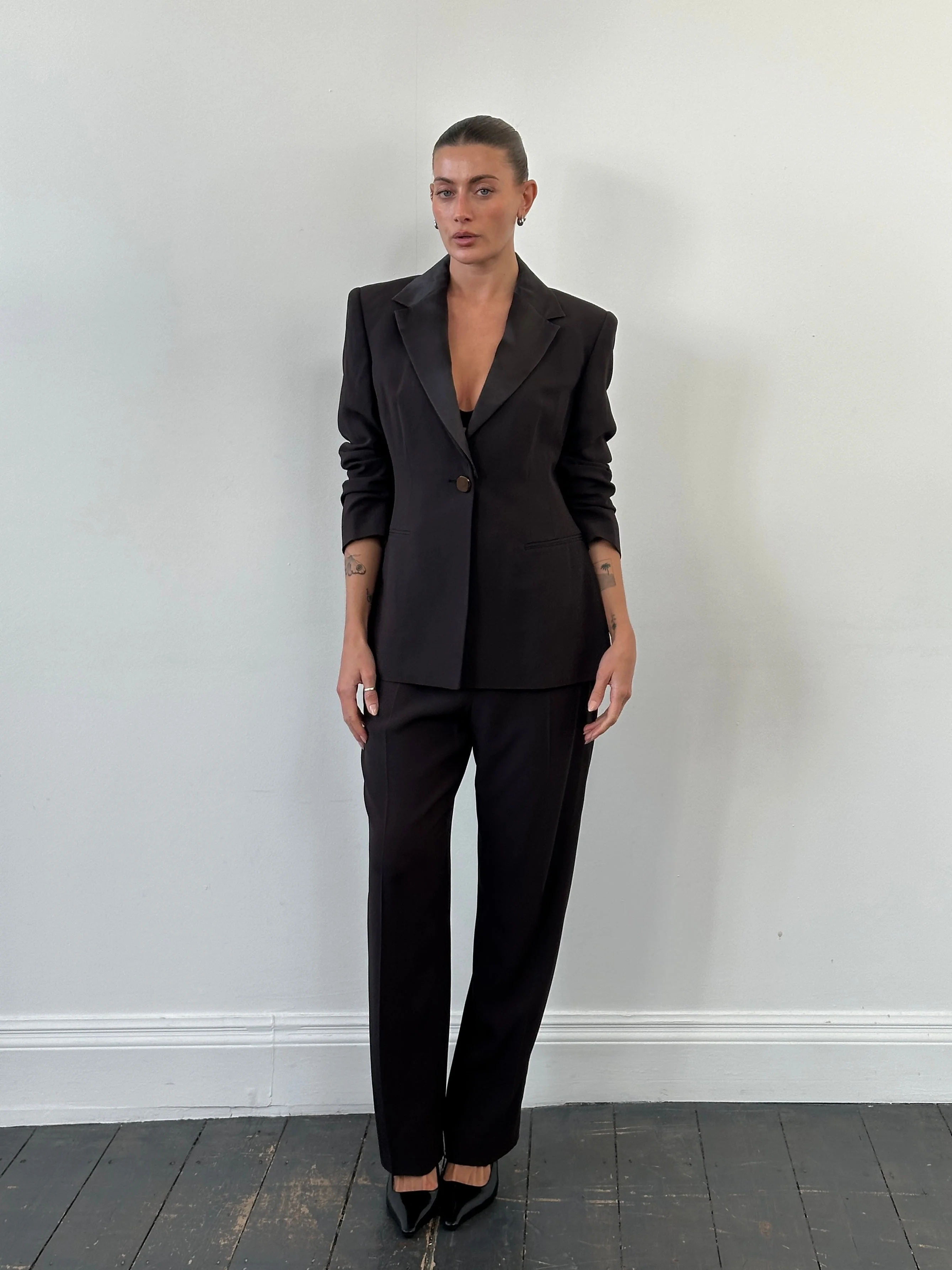 Gianfranco Ferre 1990s Single Breasted Tailored Suit - M - Image 17