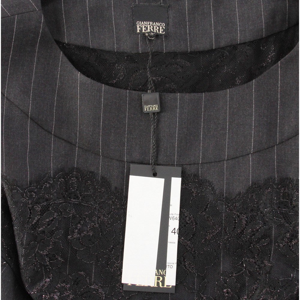 Gianfranco Ferré Grey Pinstriped Dress - '90s - Image 42