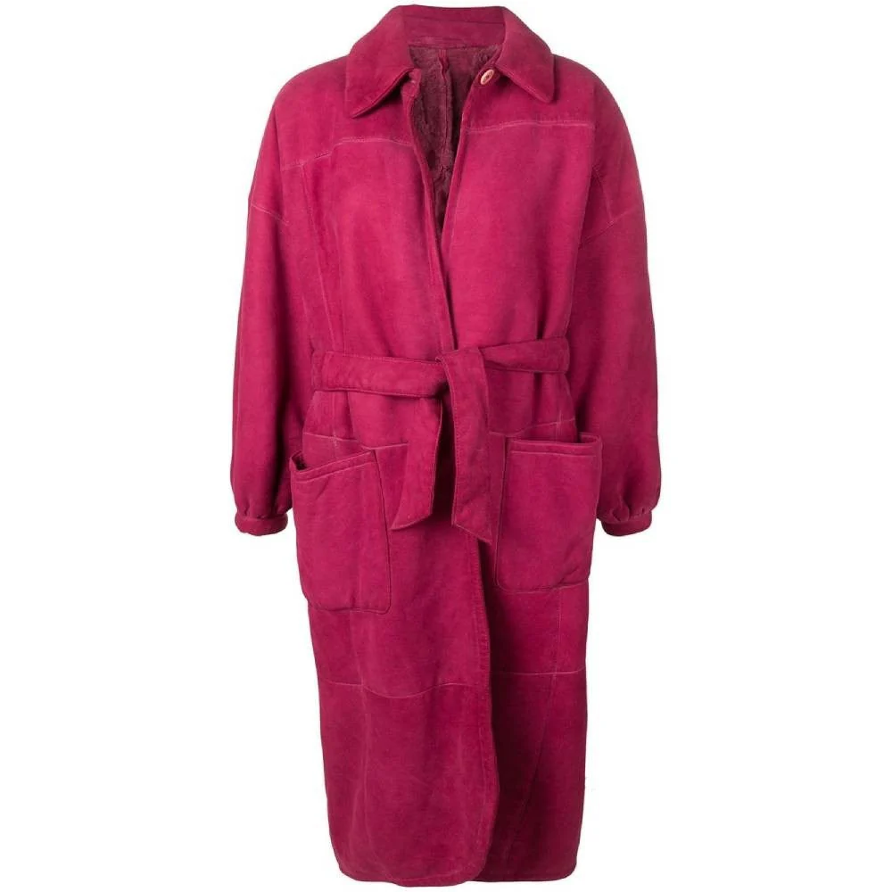 Gianfranco Ferré Pink Sheepskin Coat - '80s - Image 196