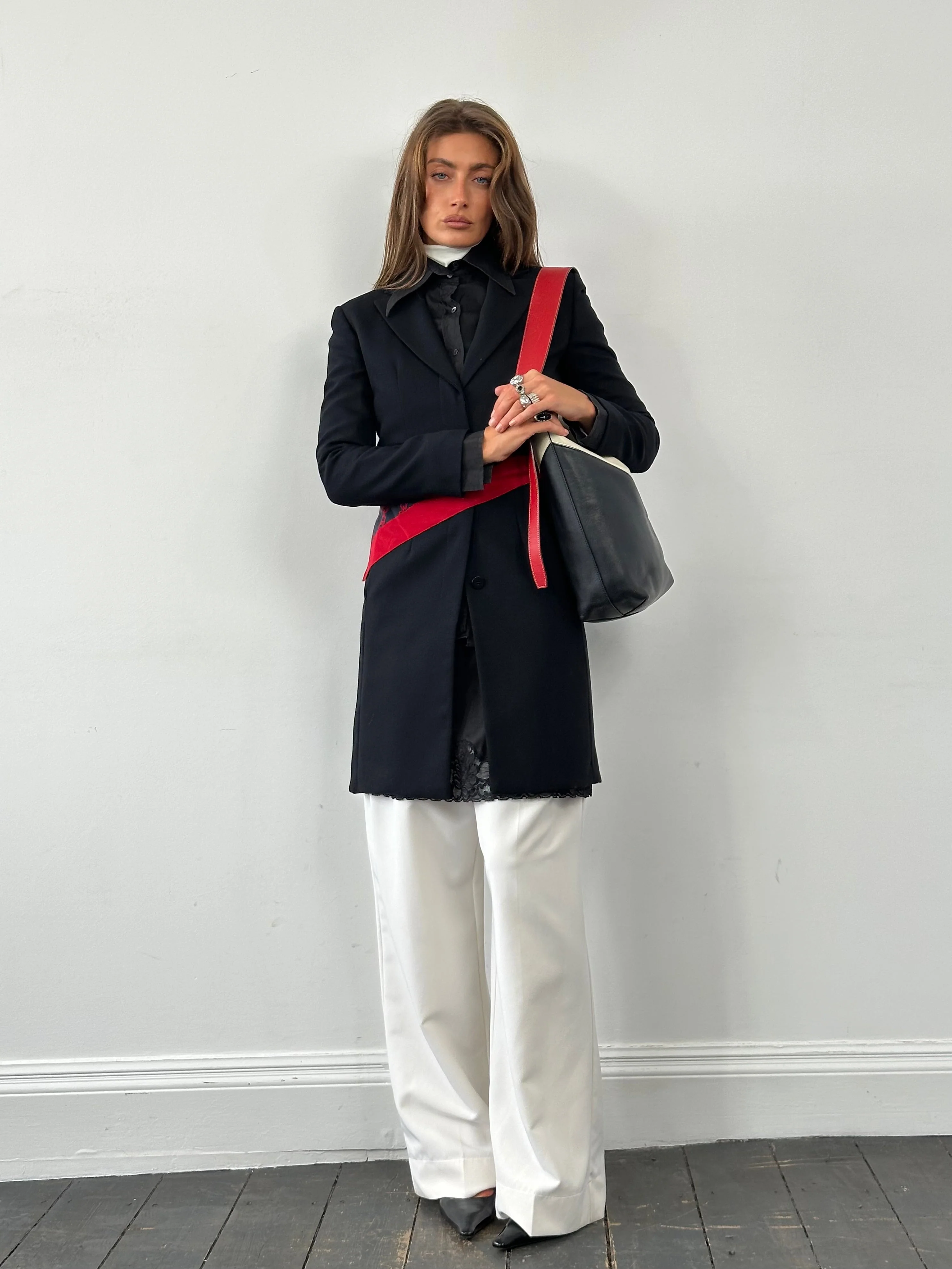 Giorgio Armani 1990s Pure Wool Single Breasted Coat - S - Image 5