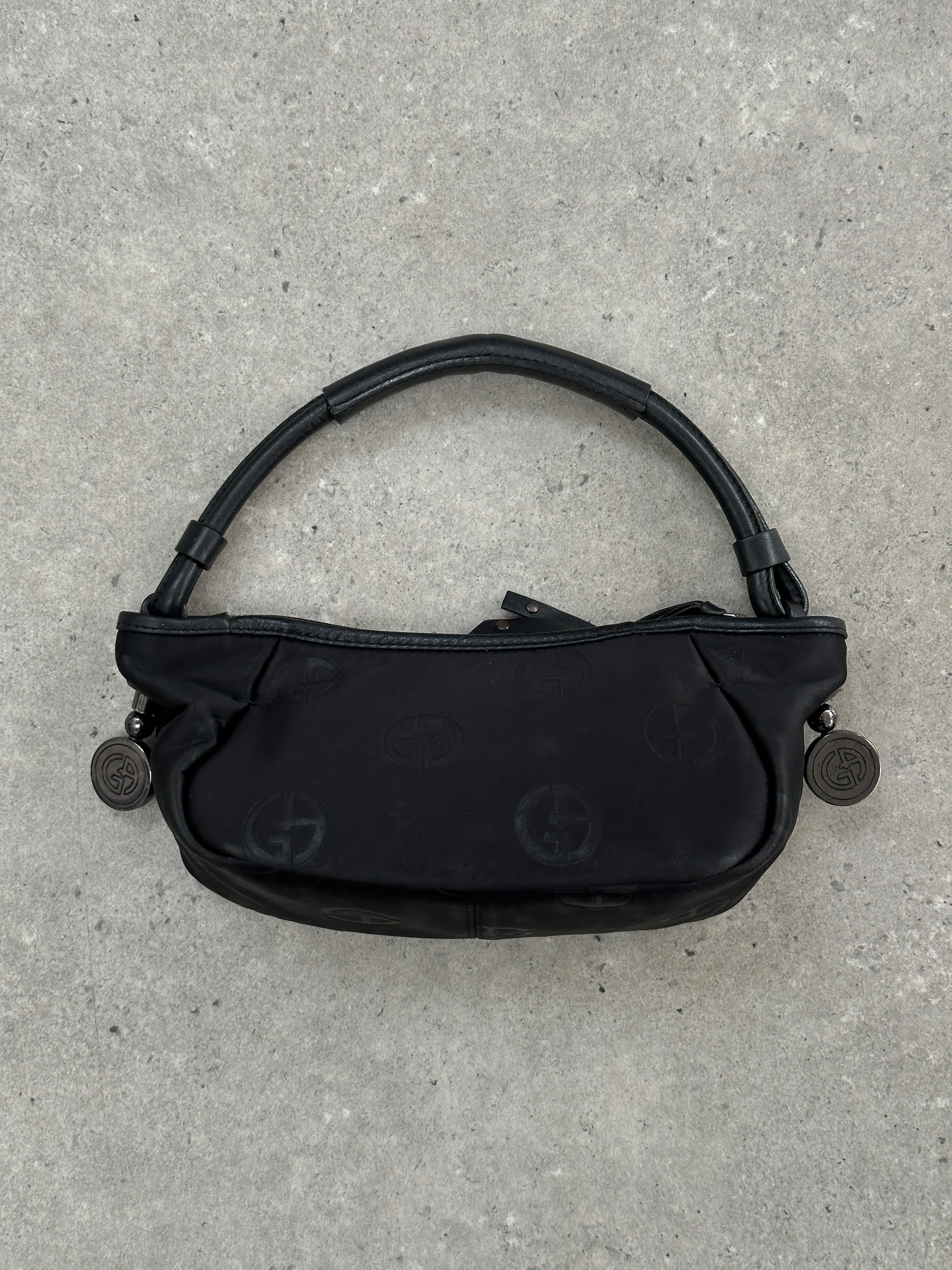 Giorgio Armani 2000s GA Monogram Baguette Bag - Image 3