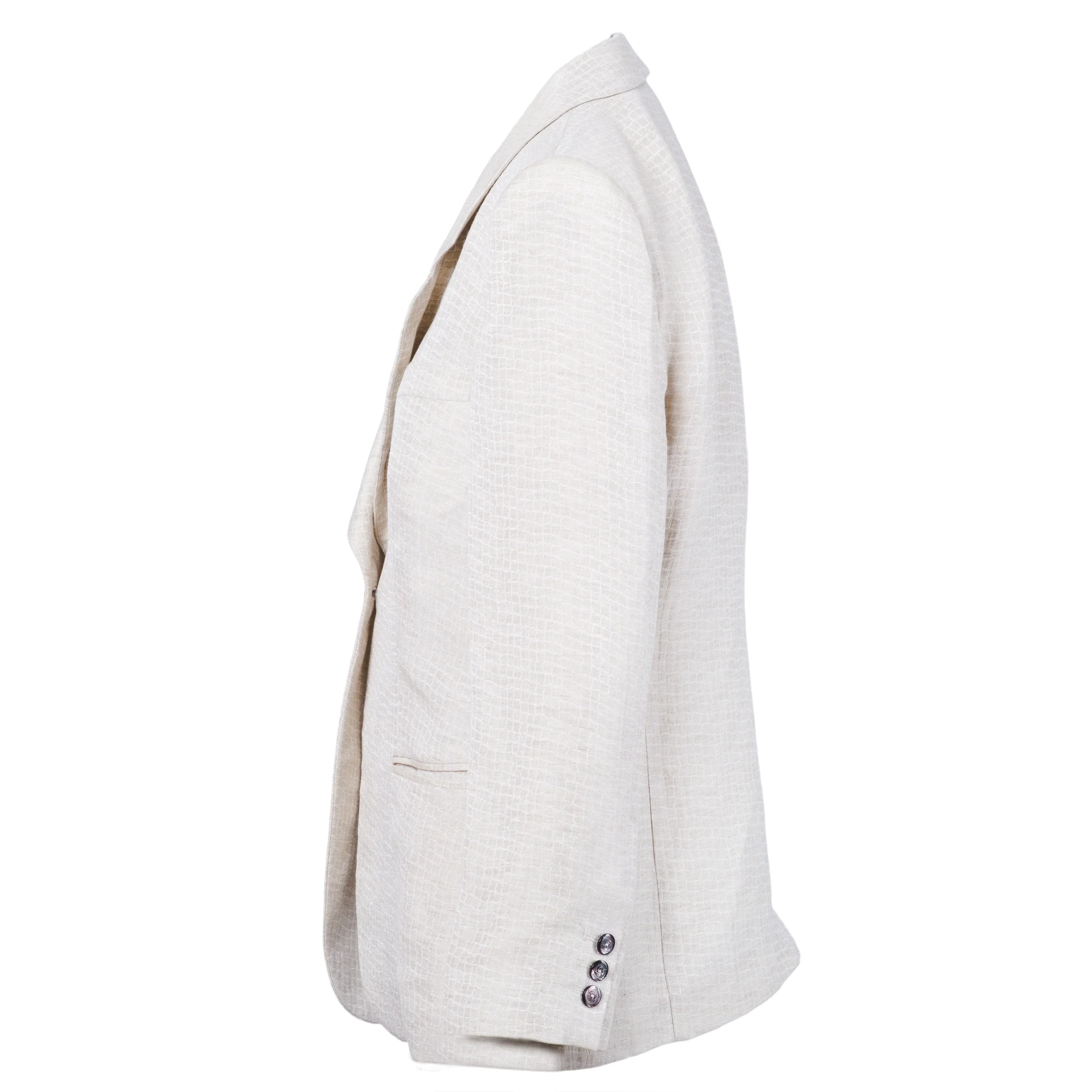 Giorgio Armani Beige Textured Blazer - '00s - Image 2