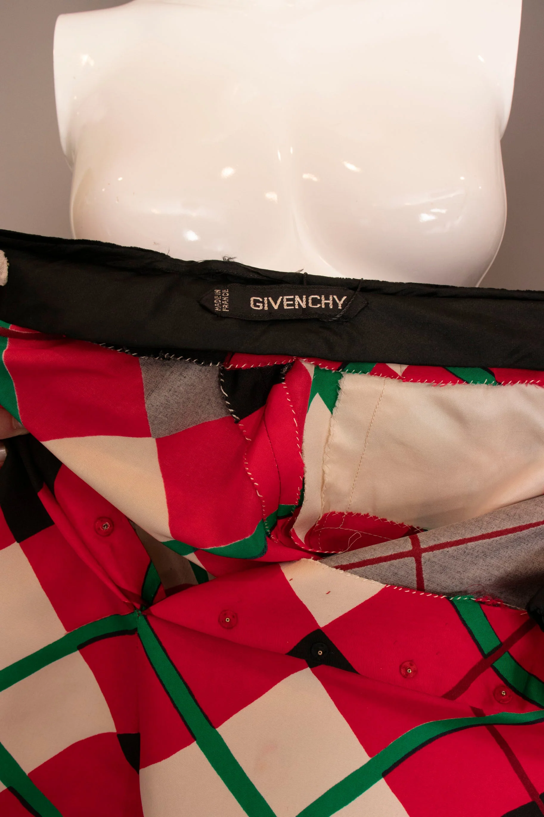 Givenchy Couture Plaid Skirt Set - Image 23