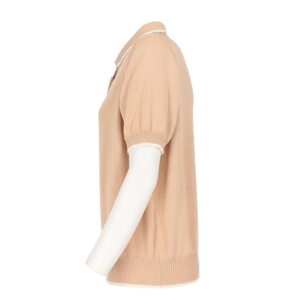 Givenchy Nude Pink Knitted Polo - '90s - Image 227