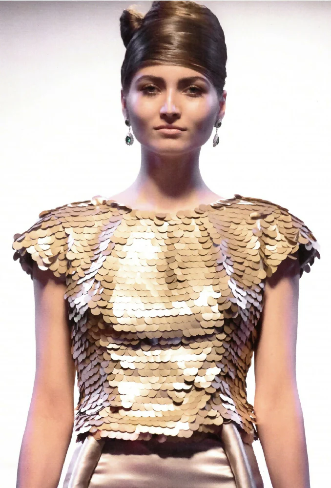 Gold Sequin Top