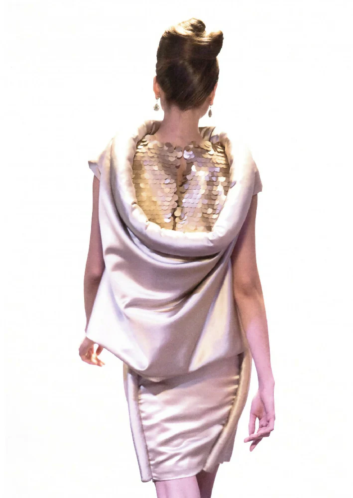 Gold Silk and Sequin Top - Image 2