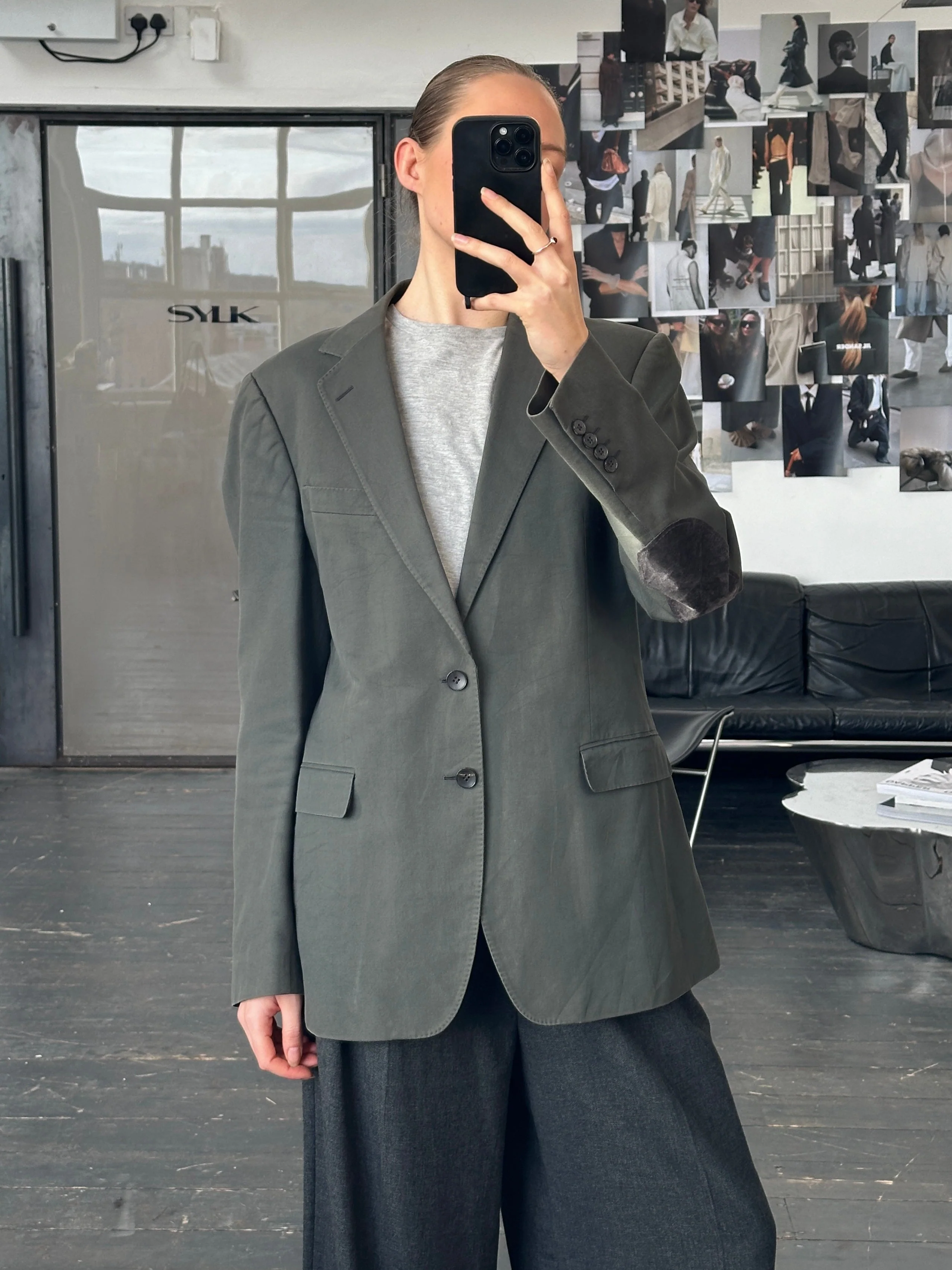 Gucci 2000s Single Breasted Pure Cotton Blazer - 42R/L - Image 18