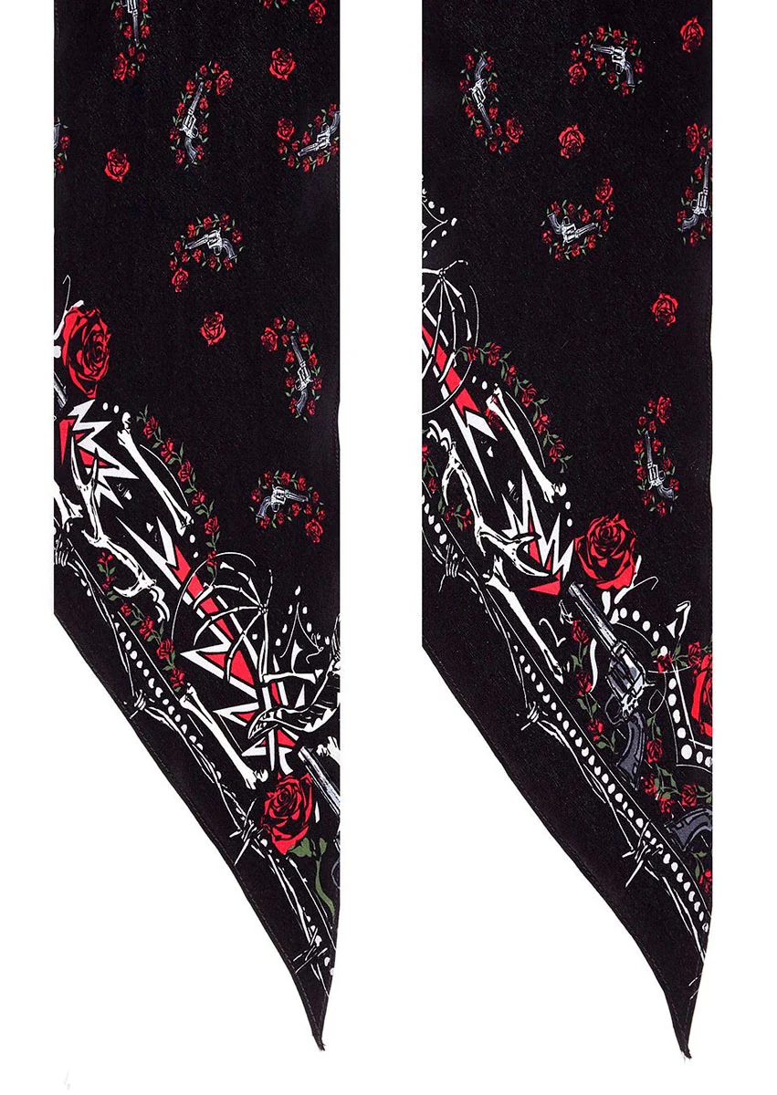 Guns 'n' Rockins Classic Skinny Scarf - Image 4