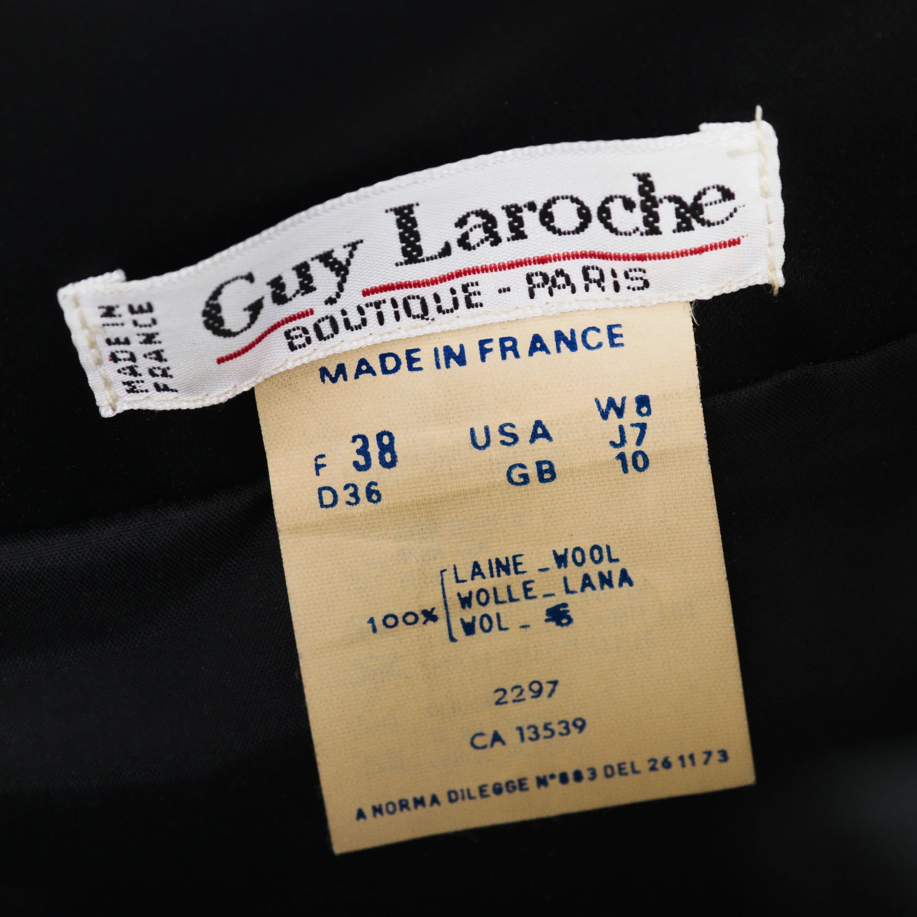 Guy Laroche Black Flakes Dress Vintage 70s - Image 32