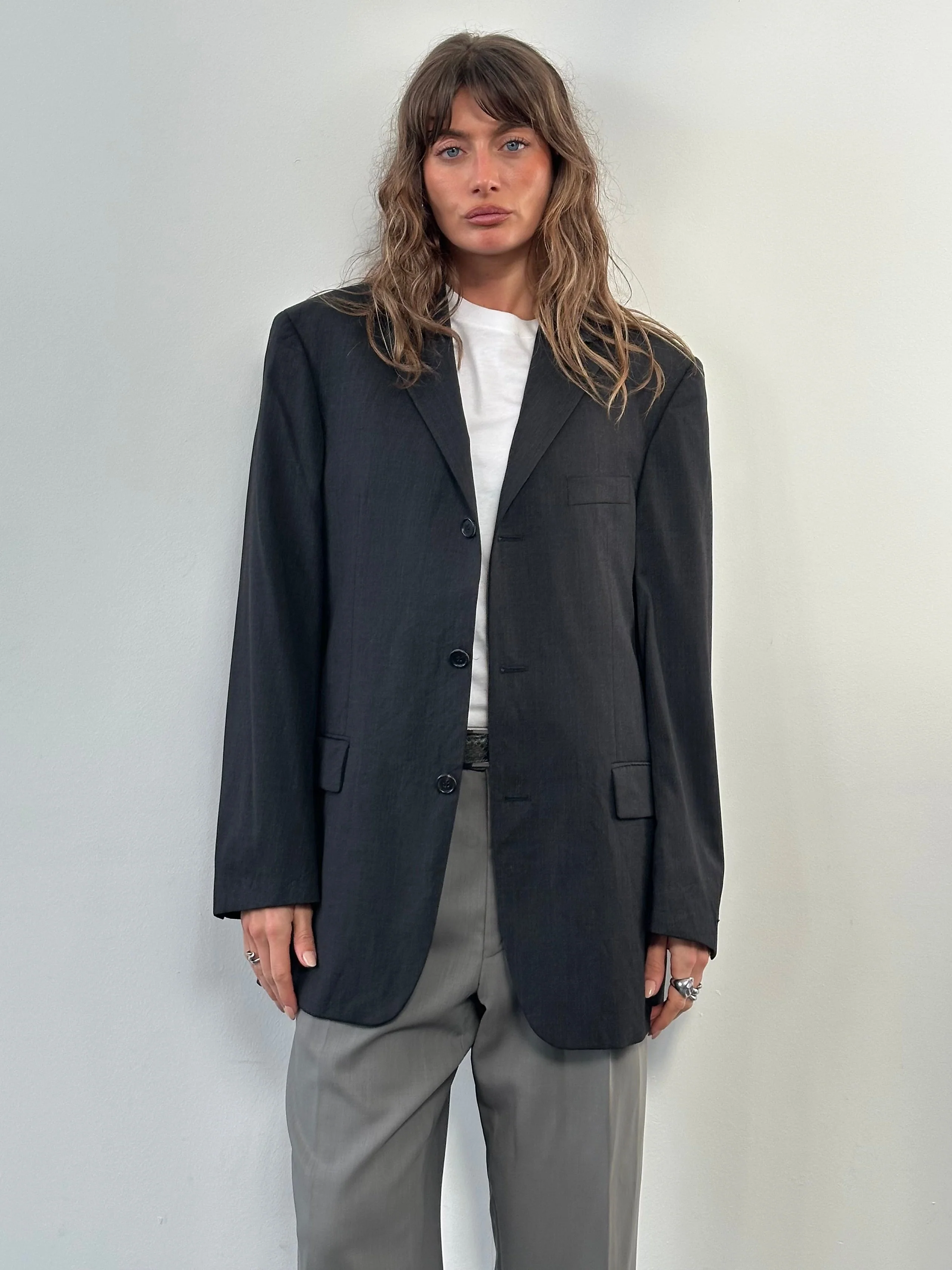 Hugo Boss x Loro Piana 2000s Pure Wool Single Breasted Blazer - 40R/L - Image 21