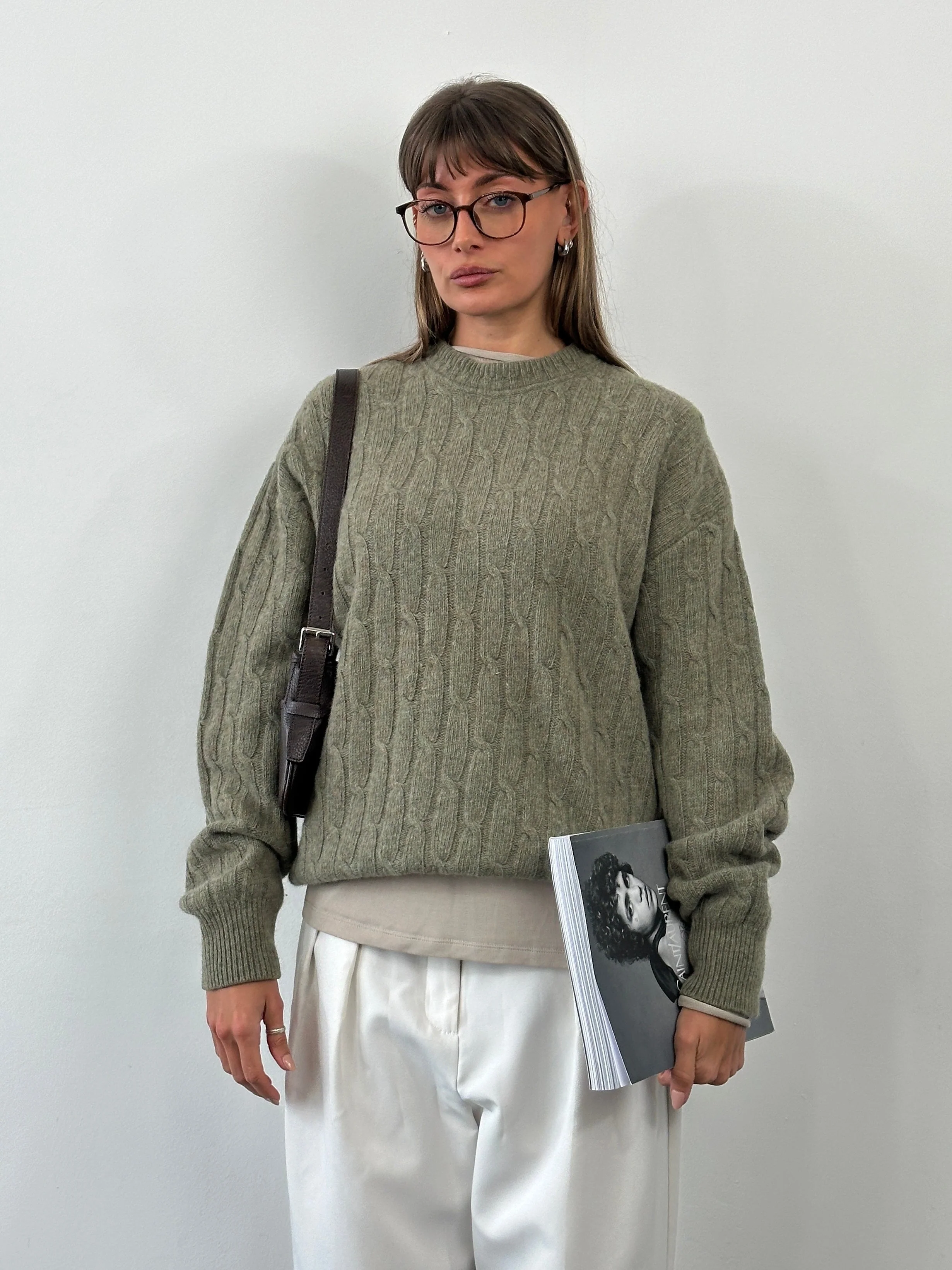Italian Vintage 1990s Wool Knitted Jumper - XL - Image 19