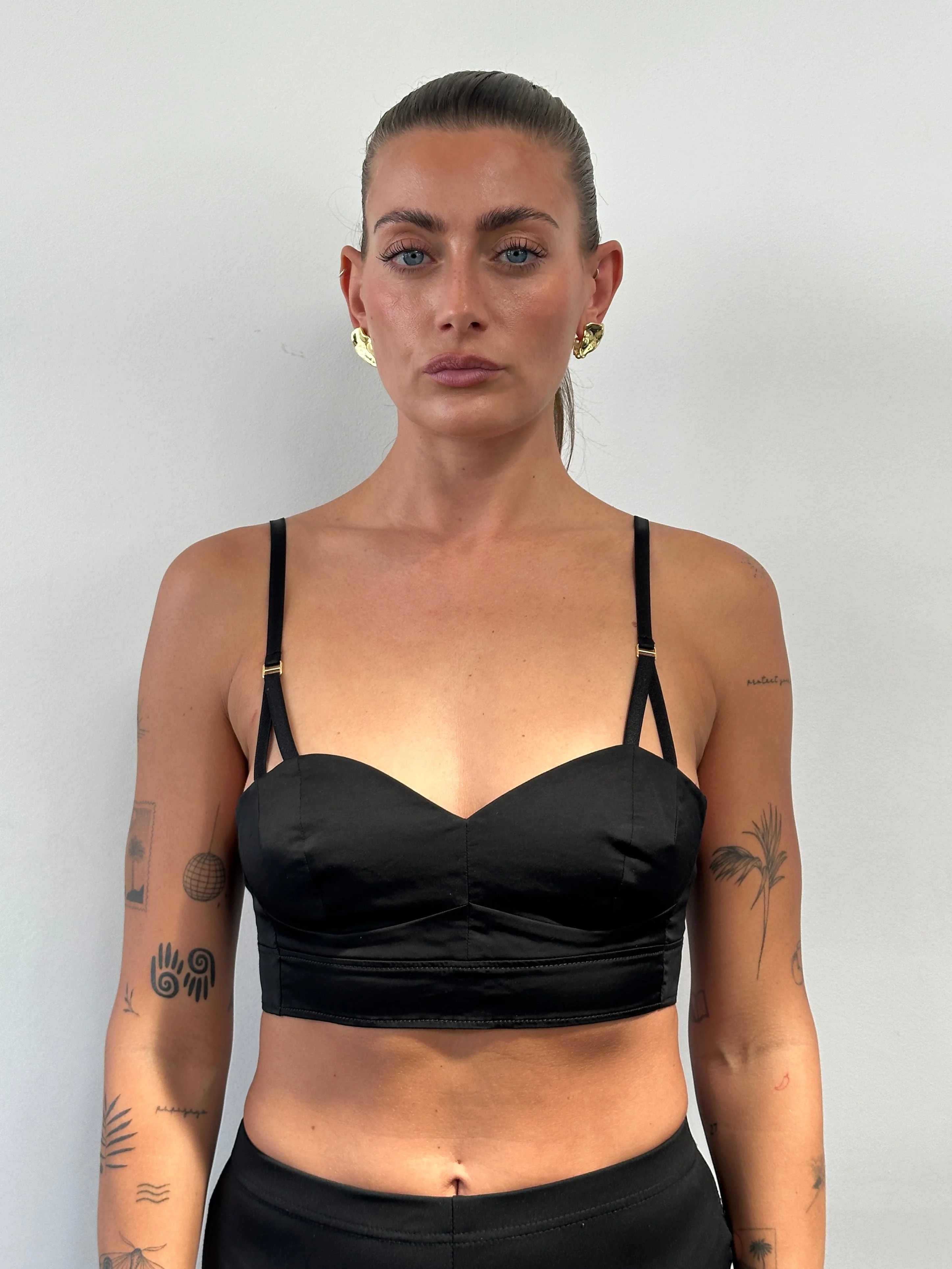 Italian Vintage Cotton Bralette Top - M - Image 4