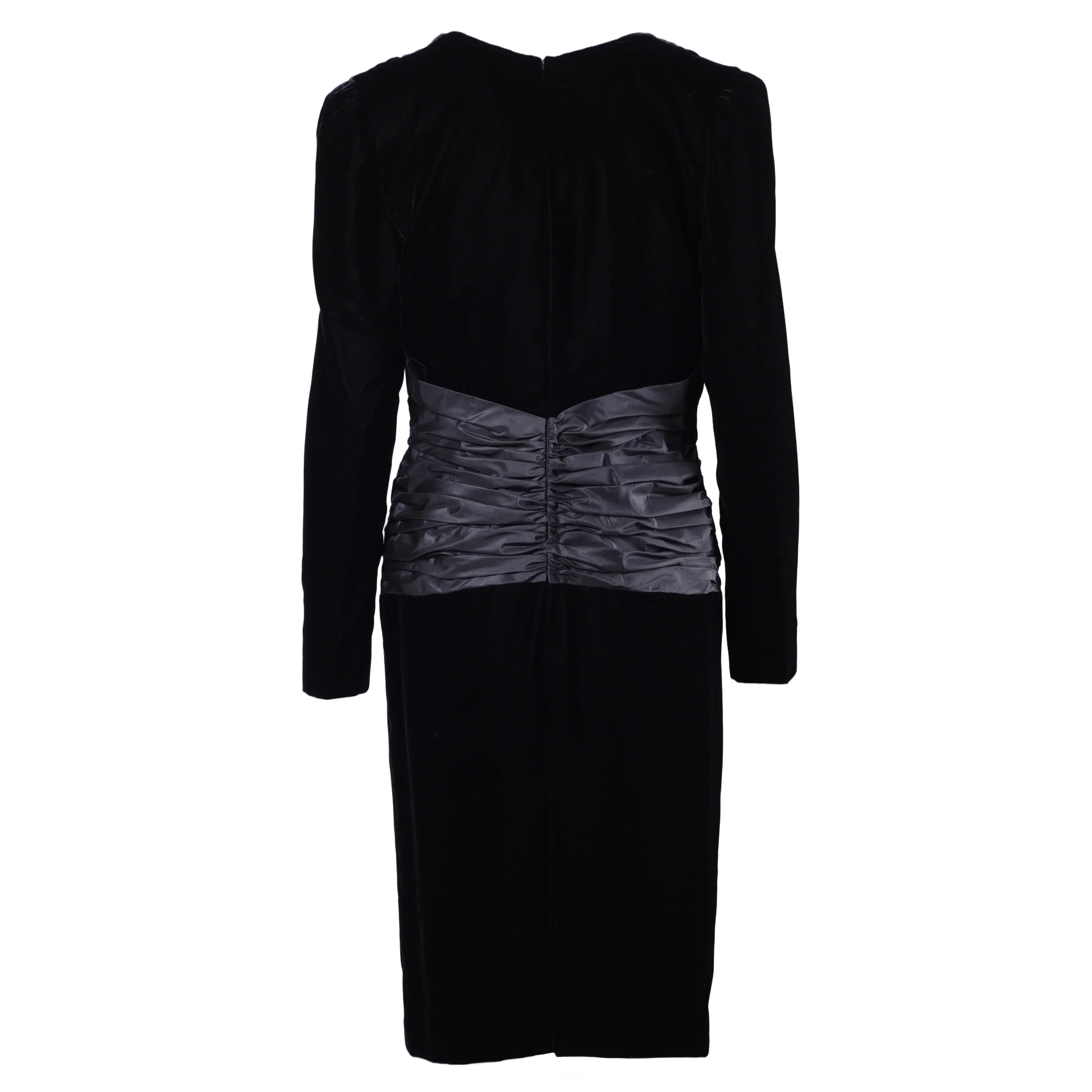 Jeunesse Black Dress  Bow Satin - '90s - Image 3