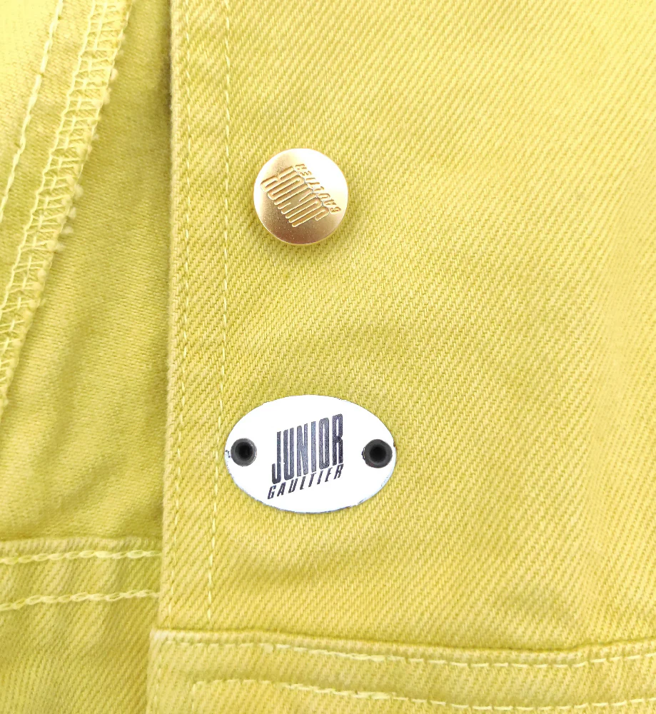 JUNIOR GAULTIER S/S 1989 YELLOW DENIM VEST - Image 6