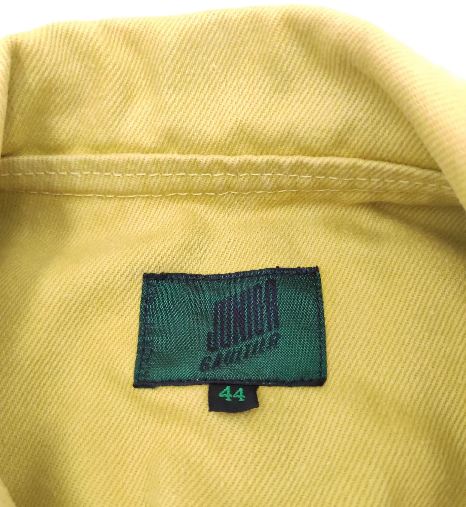 JUNIOR GAULTIER S/S 1989 YELLOW DENIM VEST - Image 7