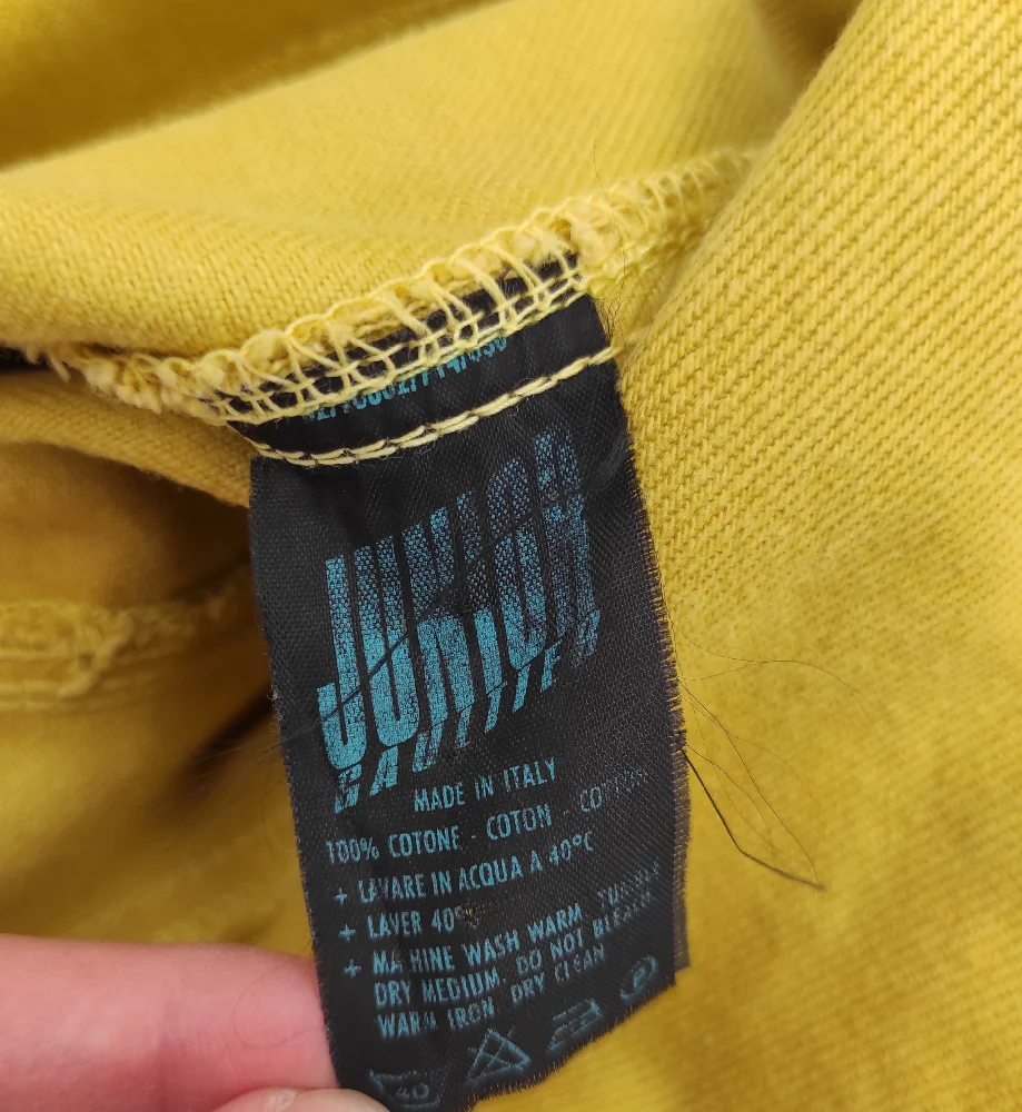 JUNIOR GAULTIER S/S 1989 YELLOW DENIM VEST - Image 8
