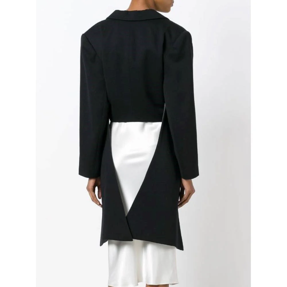 Kenzo Black Wool Short Blazer - '90s - Image 190