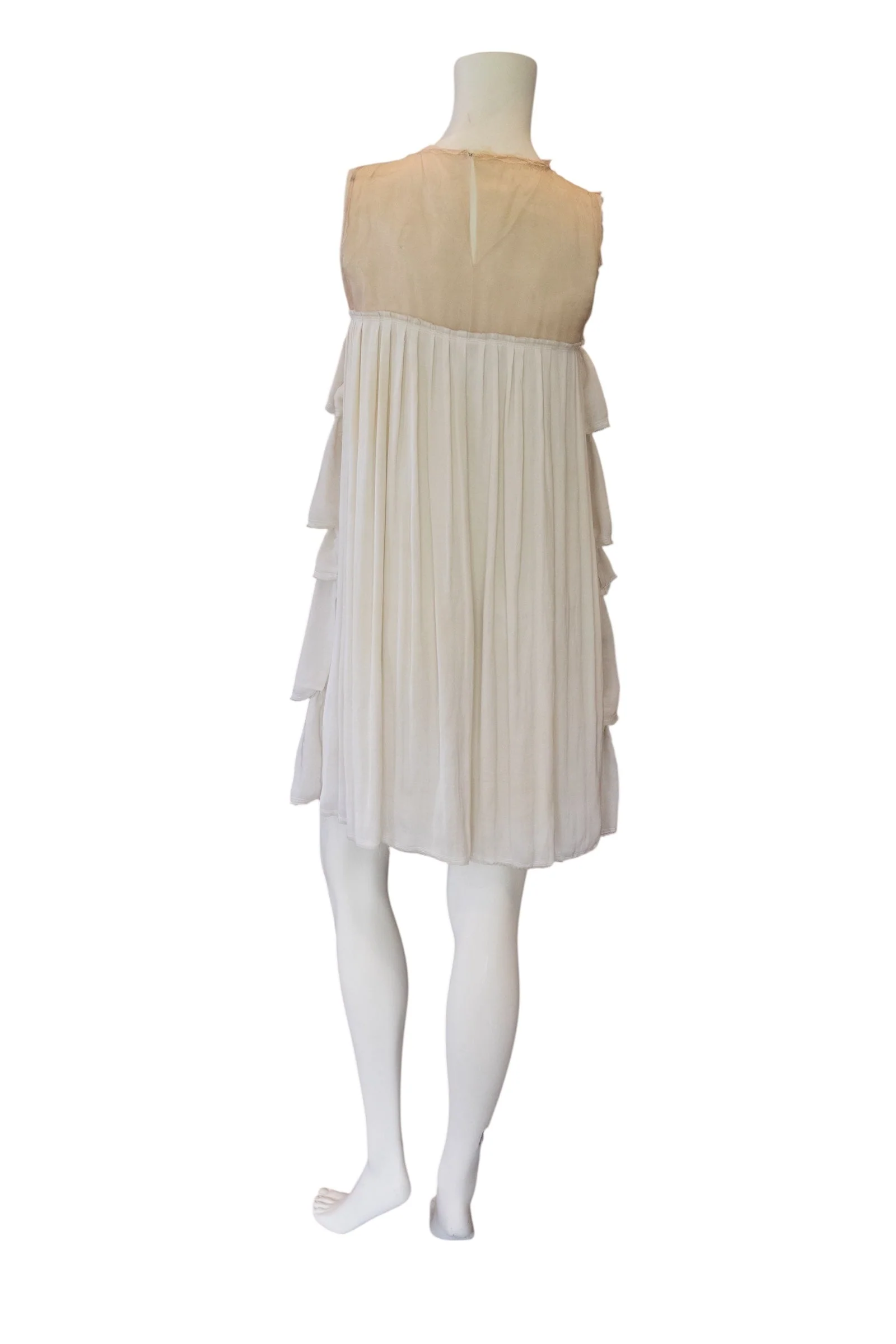 Lanvin 2004, silk tiered beaded dress - Image 8
