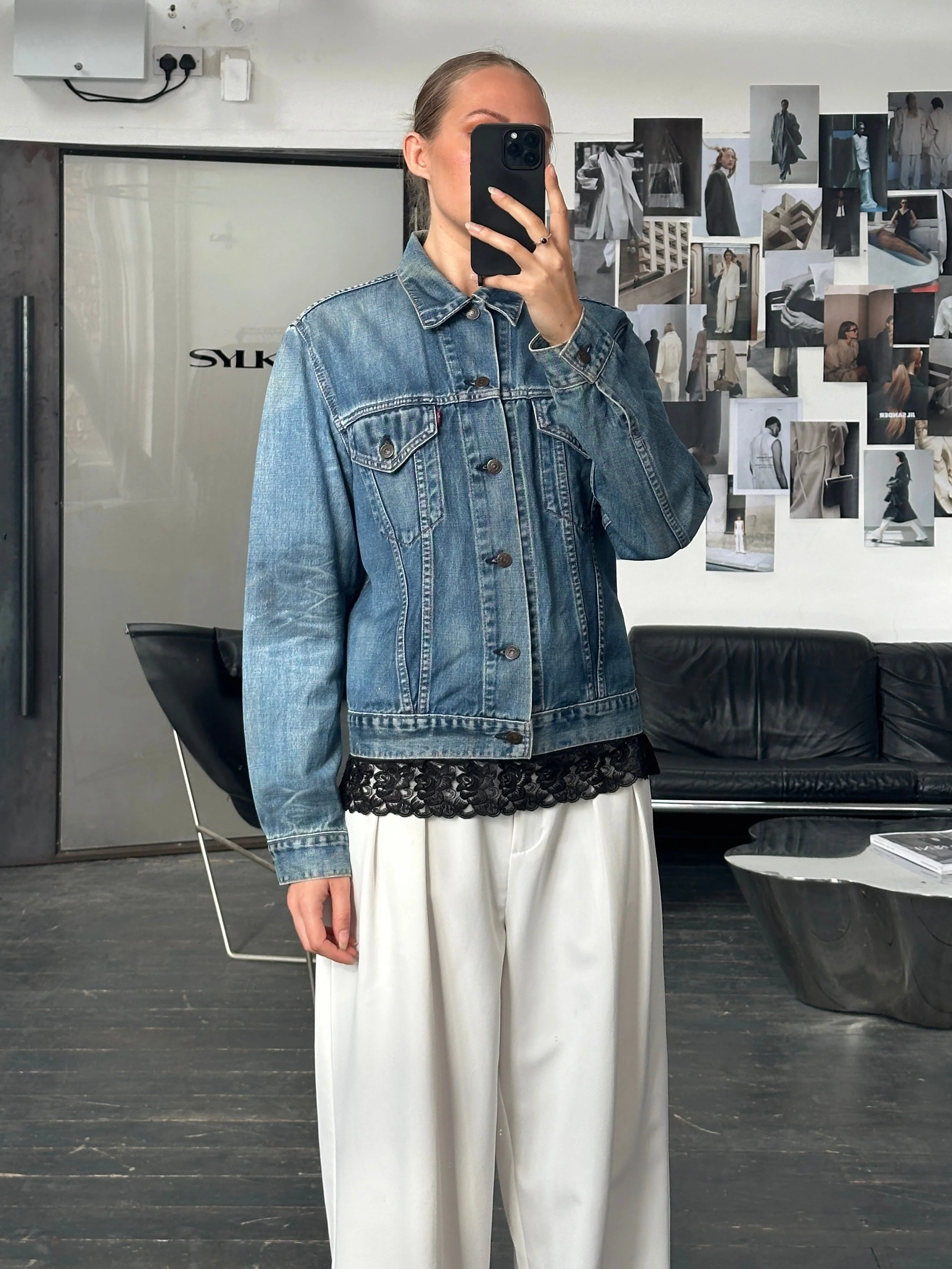 Levi’s 1990s Faded Denim Jacket - M - Image 5