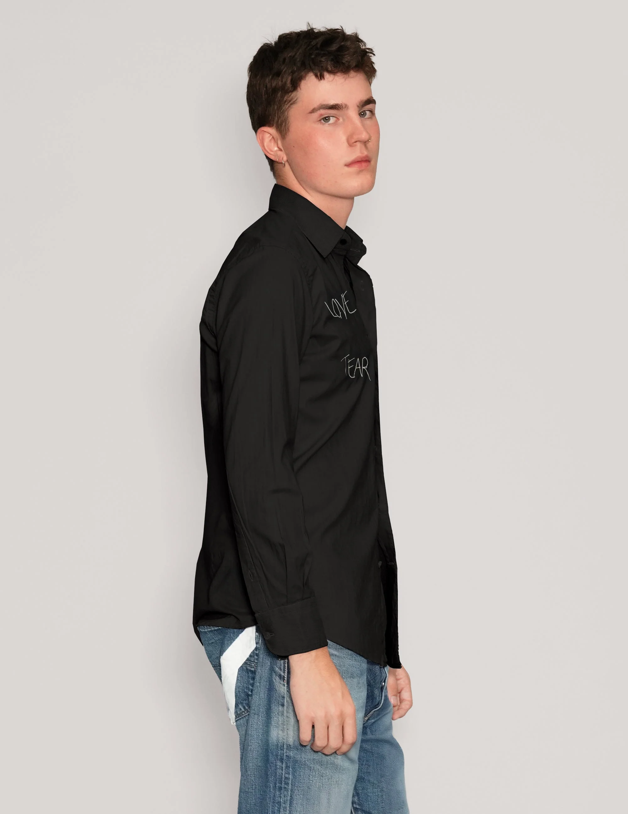 'Love Will Tear Us Apart' Black Shirt - Image 4