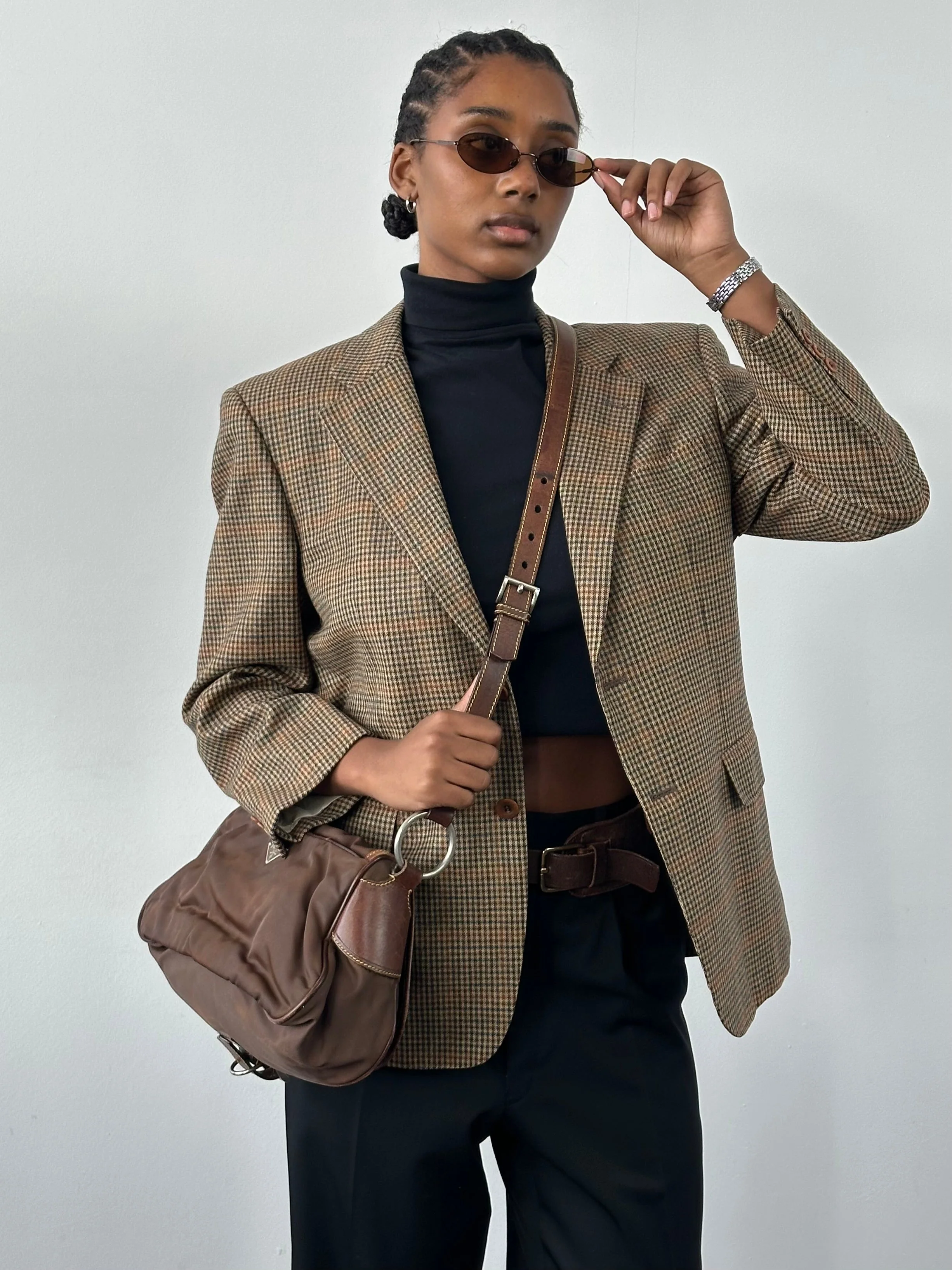 Loyal London x Loro Piana 1990s Pure Wool Check Blazer - 36R/S - Image 7