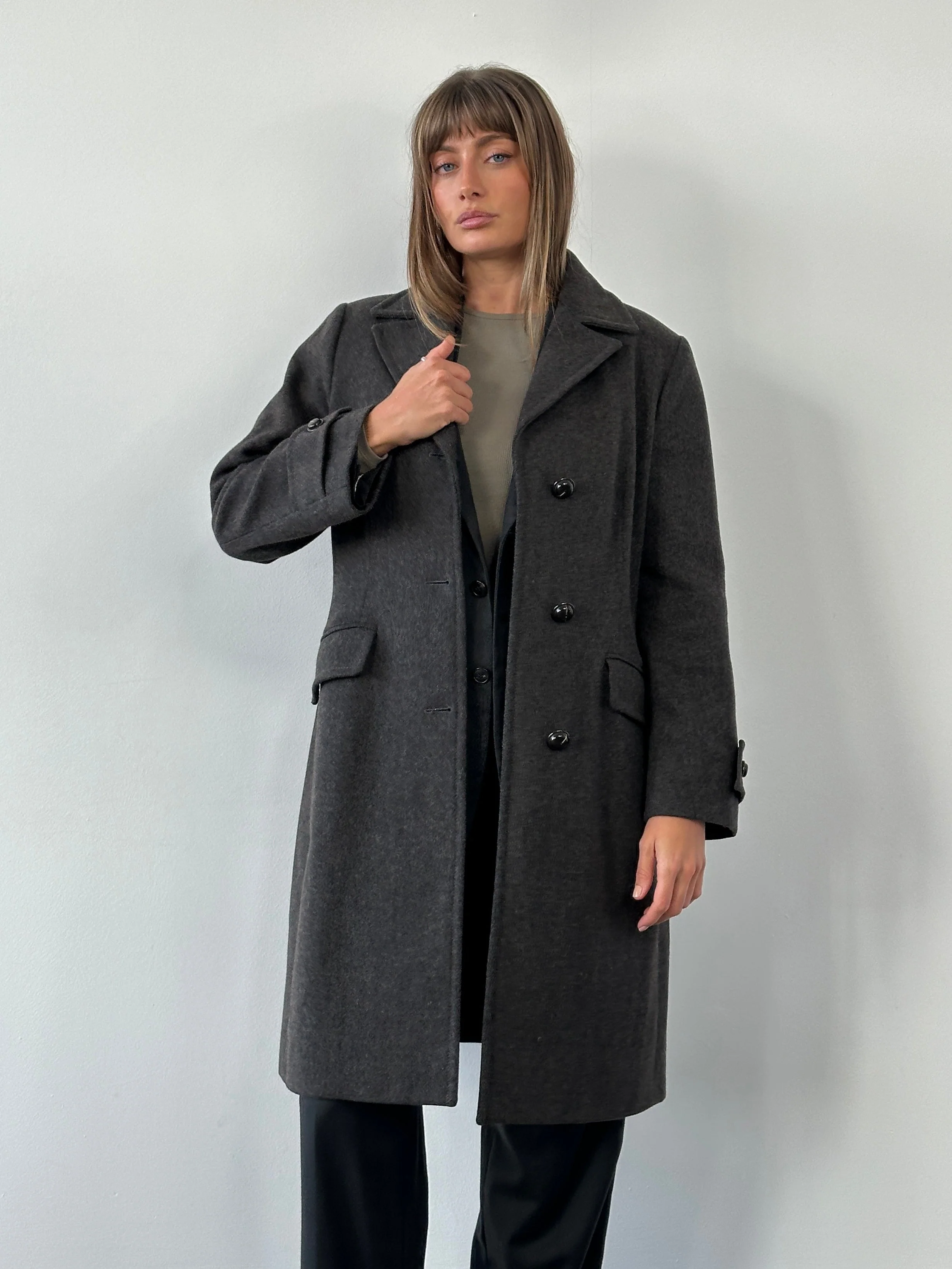 Marella 2000s Wool Single Breasted Coat - M