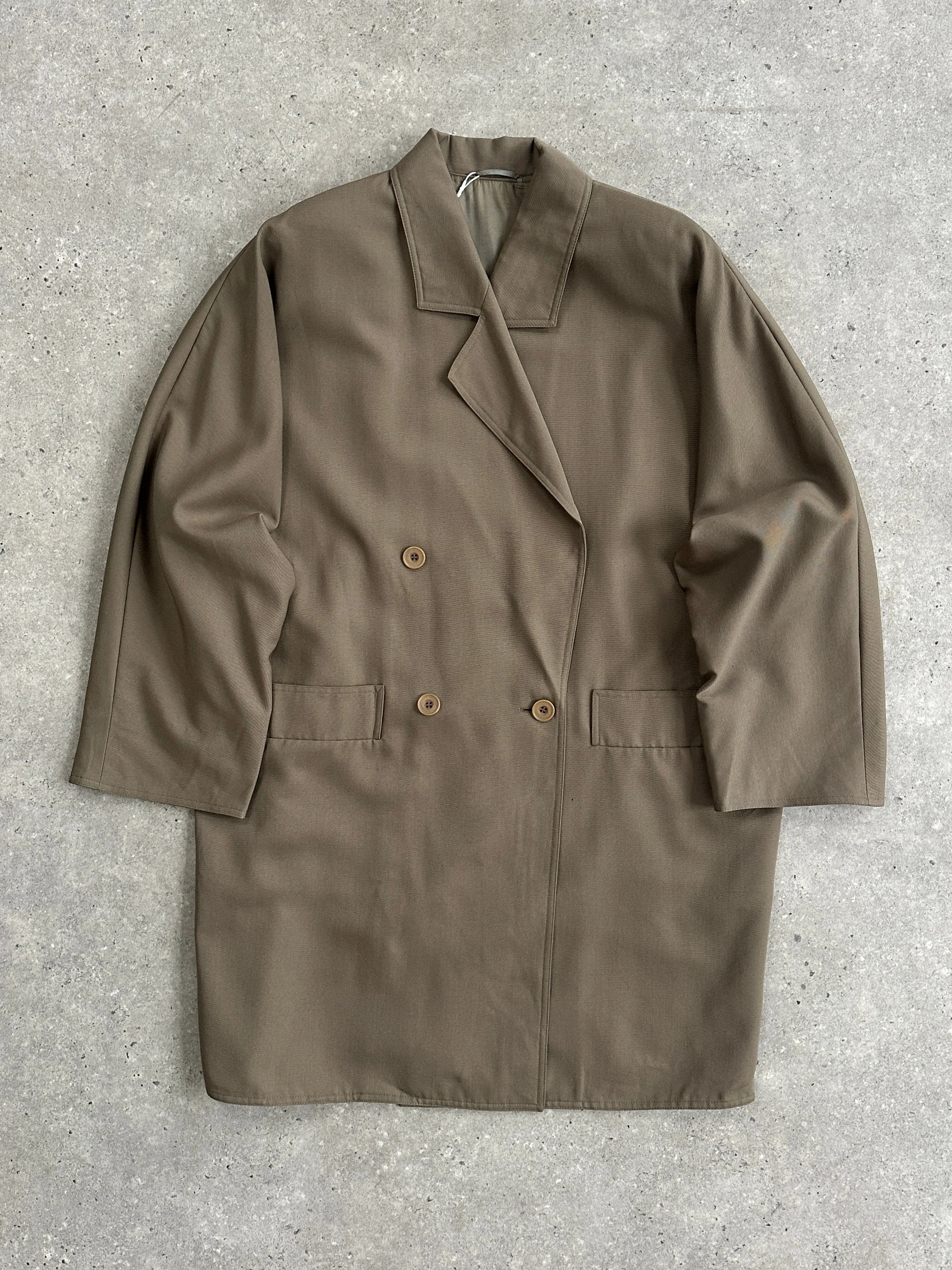 Marella Pure Wool Double Breasted Trench Coat - L/XL - Image 2