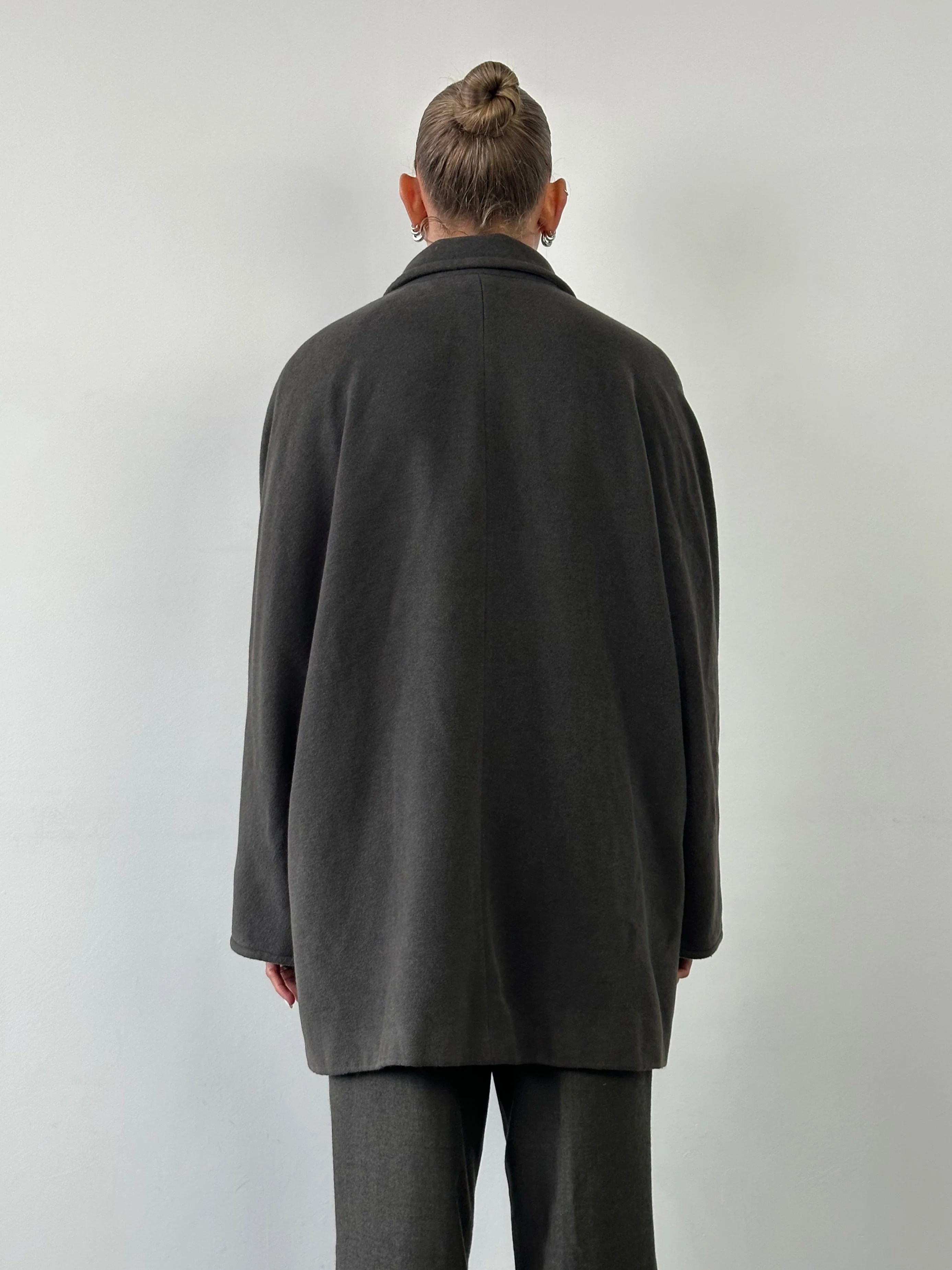 Marella Virgin Wool Double Breasted Coat - L/XL - Image 4