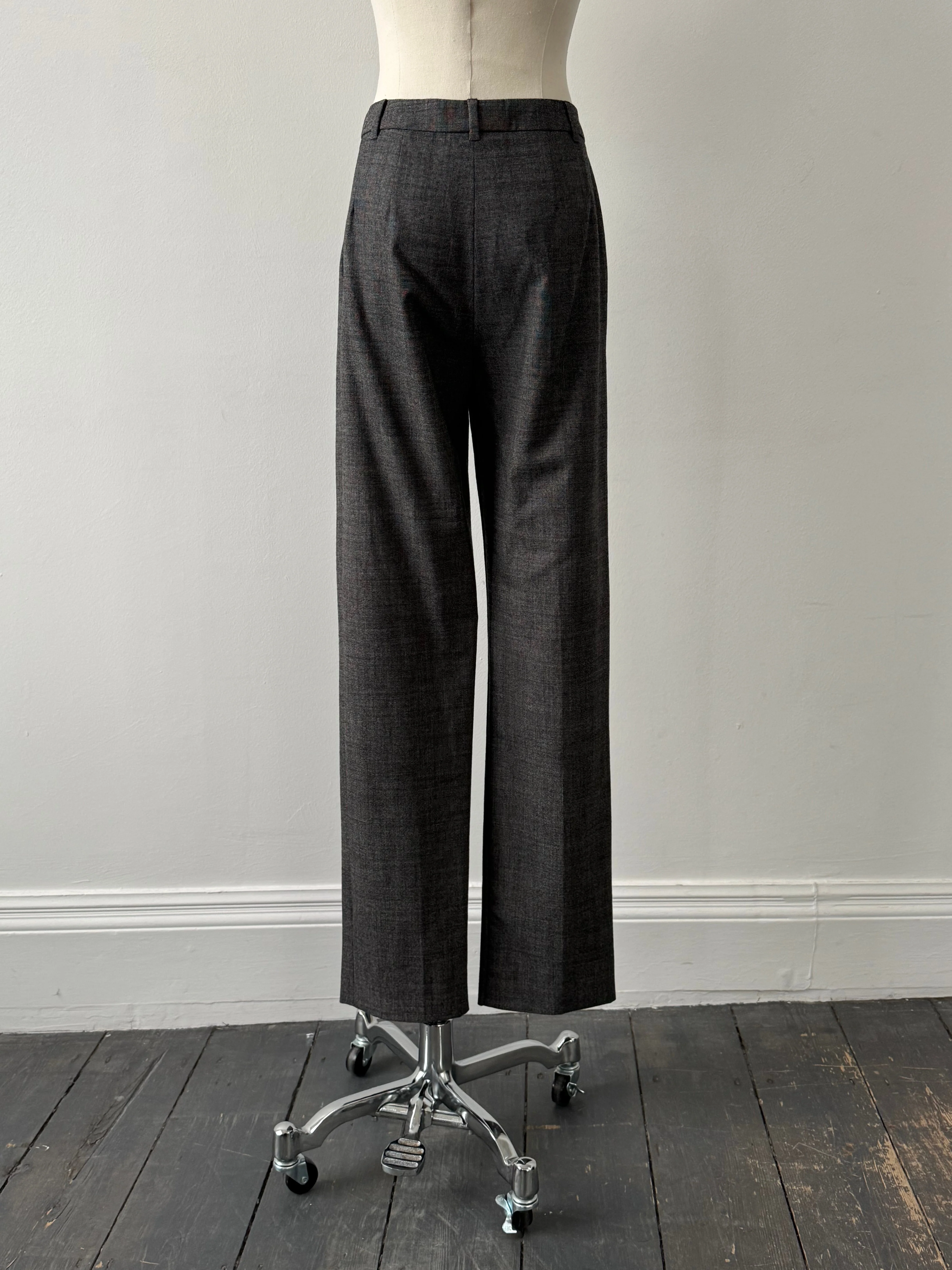 Max Mara Studio 2000s Virgin Wool Low Waist Trousers - W28 - Image 24