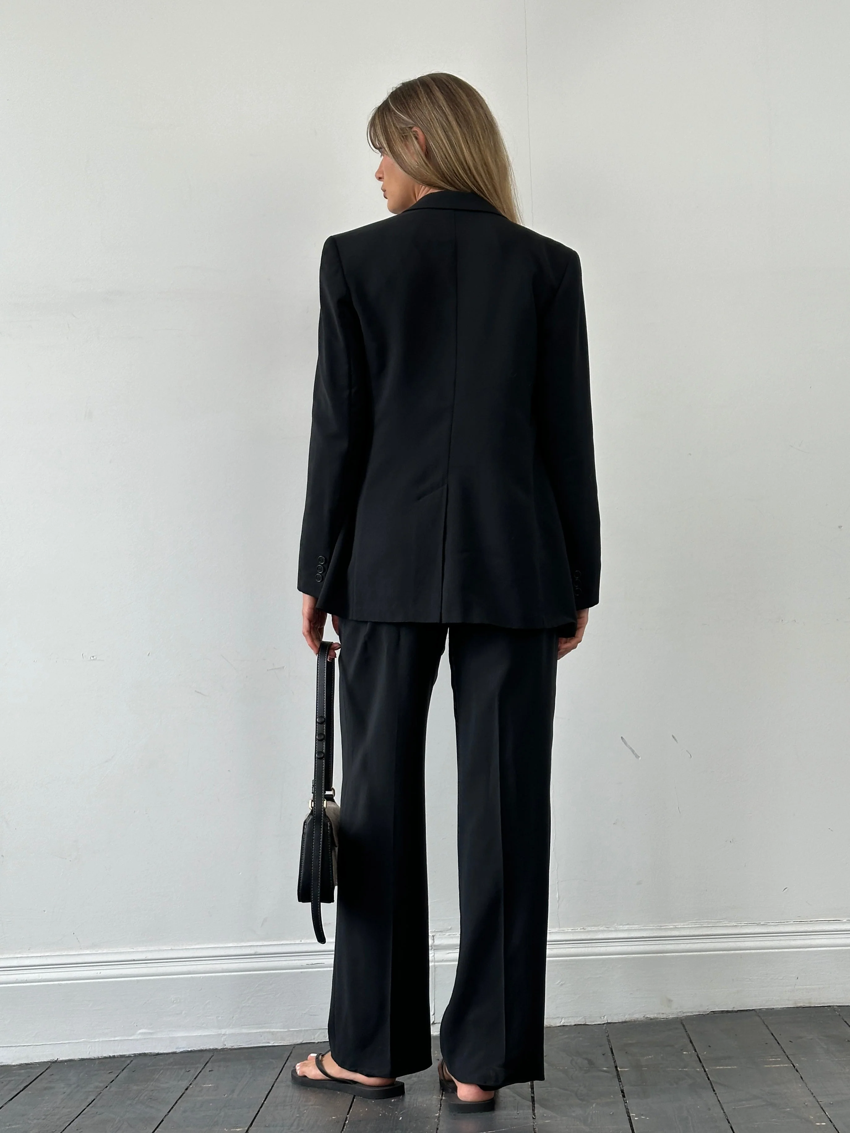 Max Mara Virgin Wool Mohair Unlined Single Breasted Suit - M - Image 24
