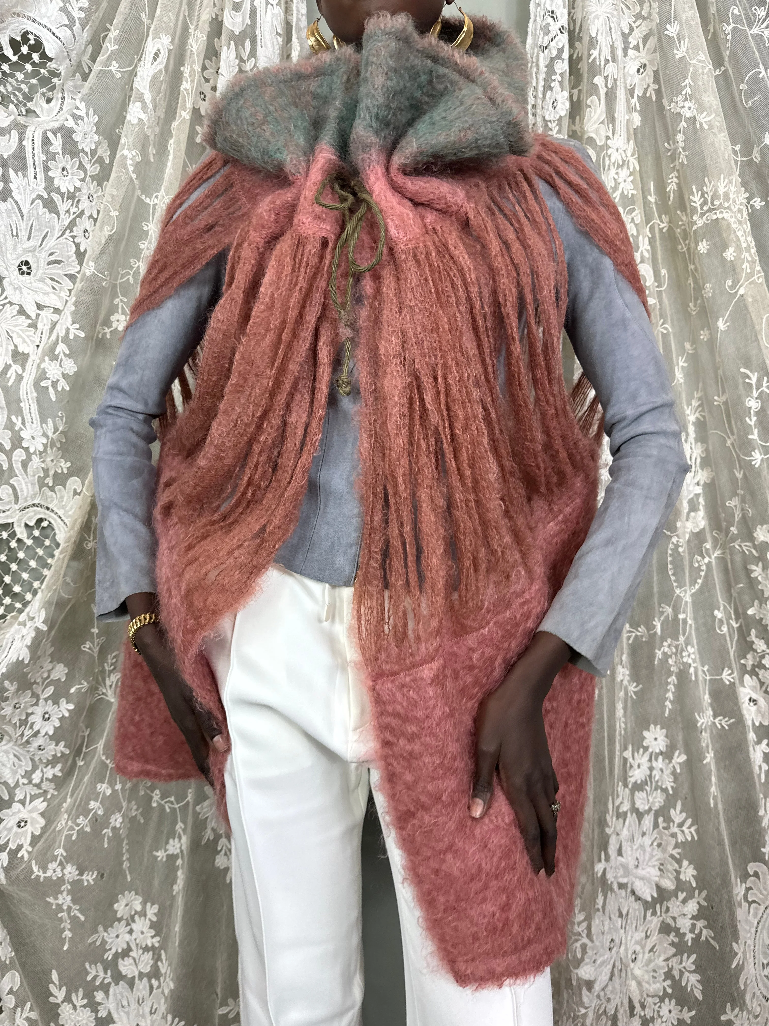 Mila, 80s mohair caped jacket - Image 11