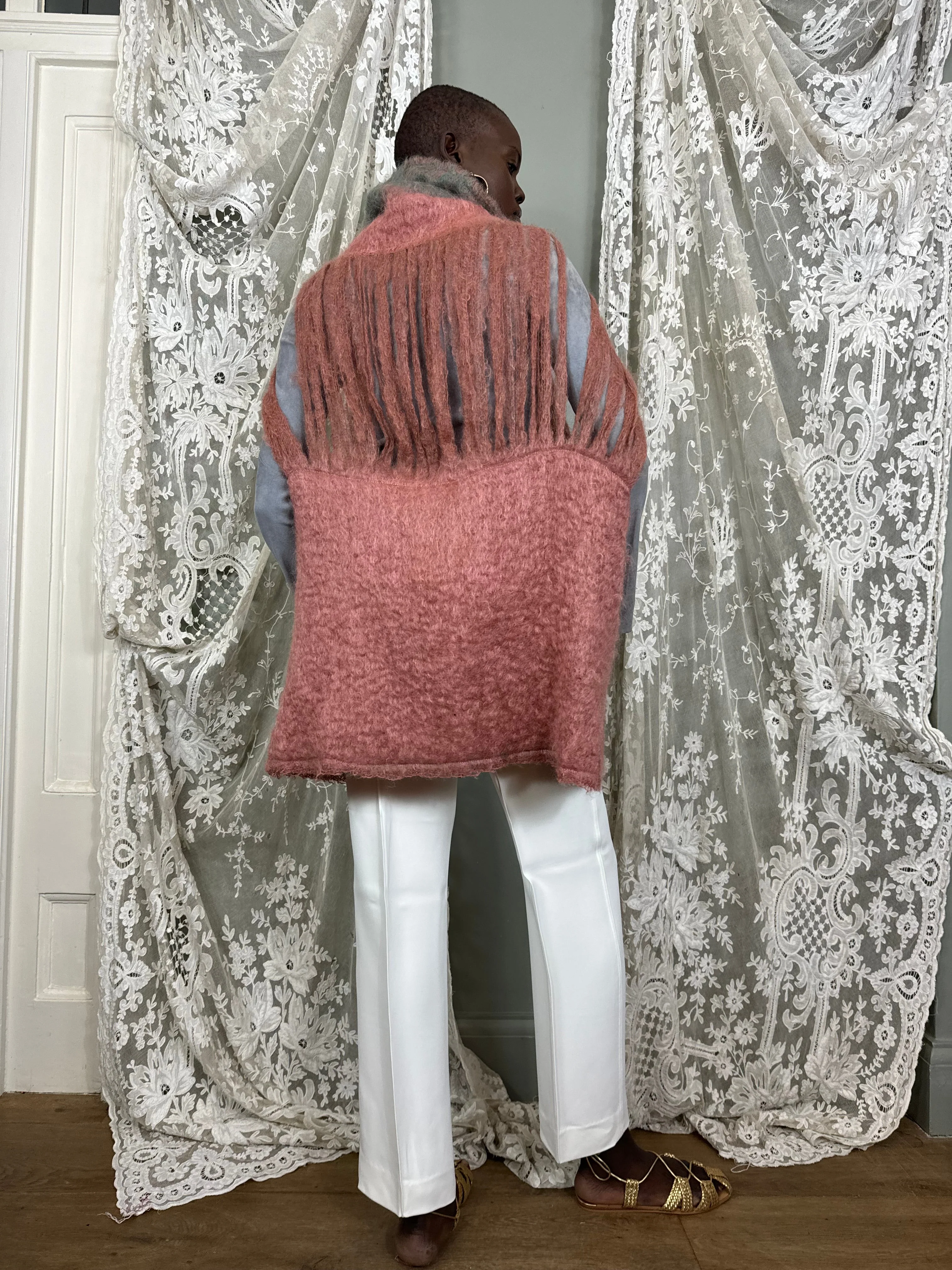 Mila, 80s mohair caped jacket - Image 14