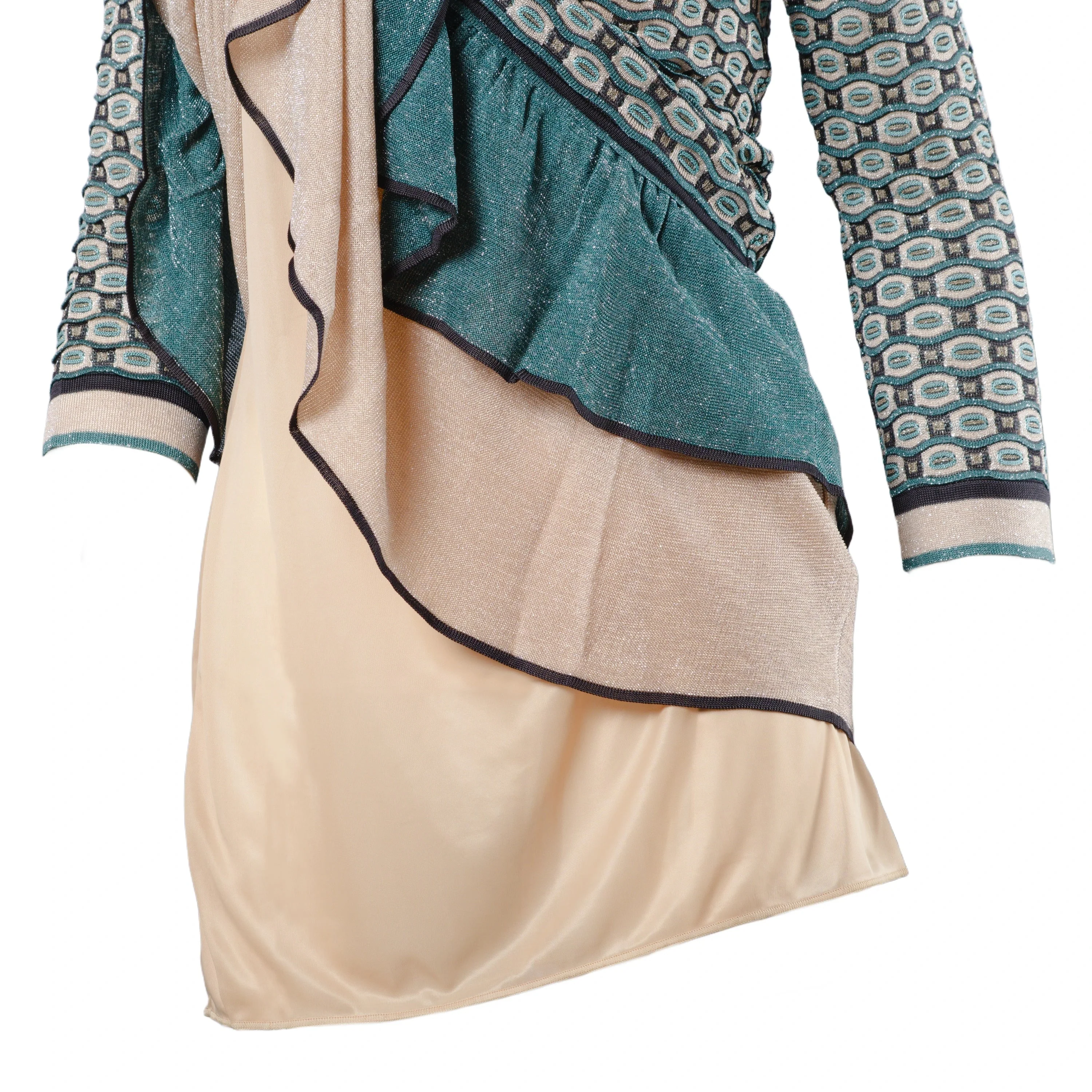 Missoni Green And Pink Mini Dress - '10s - Image 11